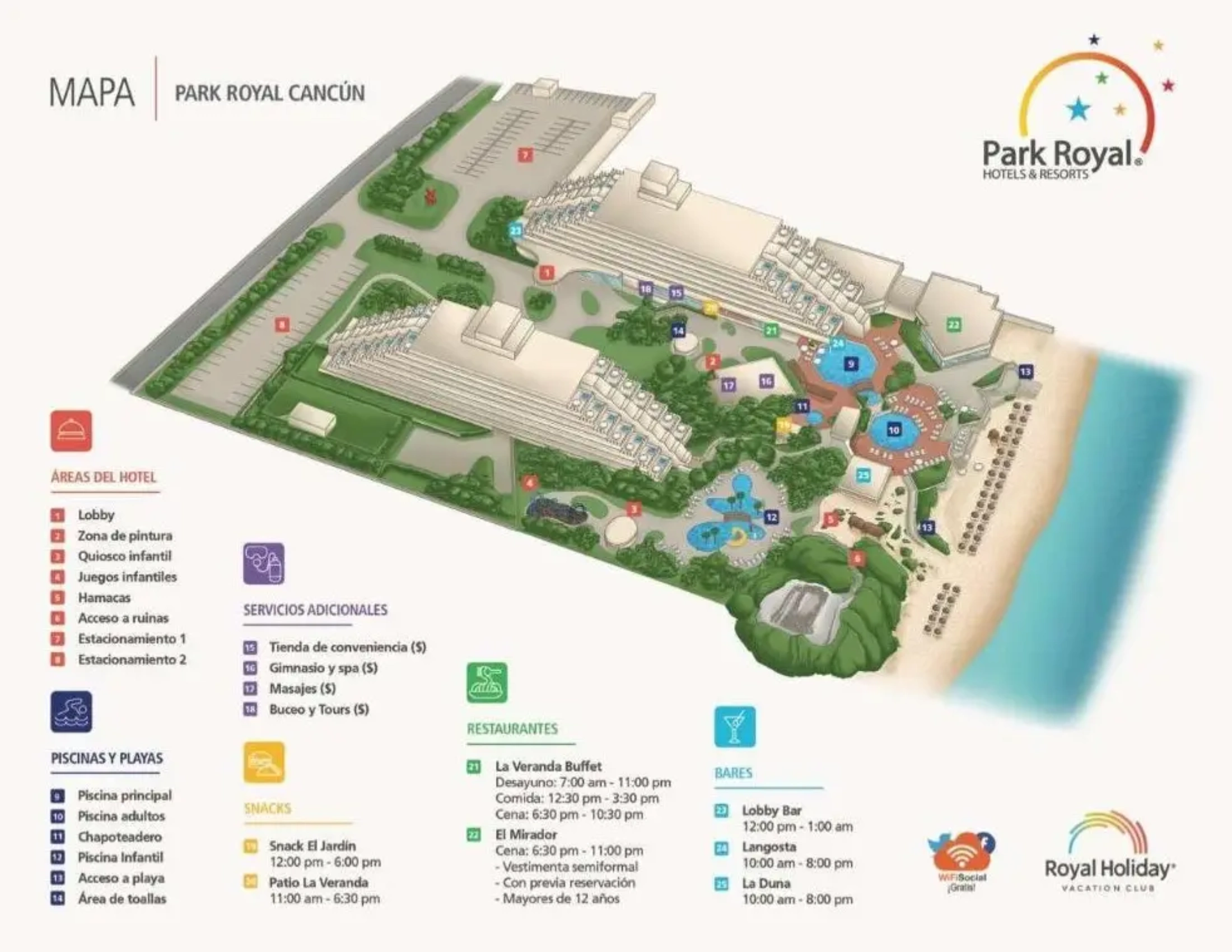 2016 Park Royal Cancún Map (1)