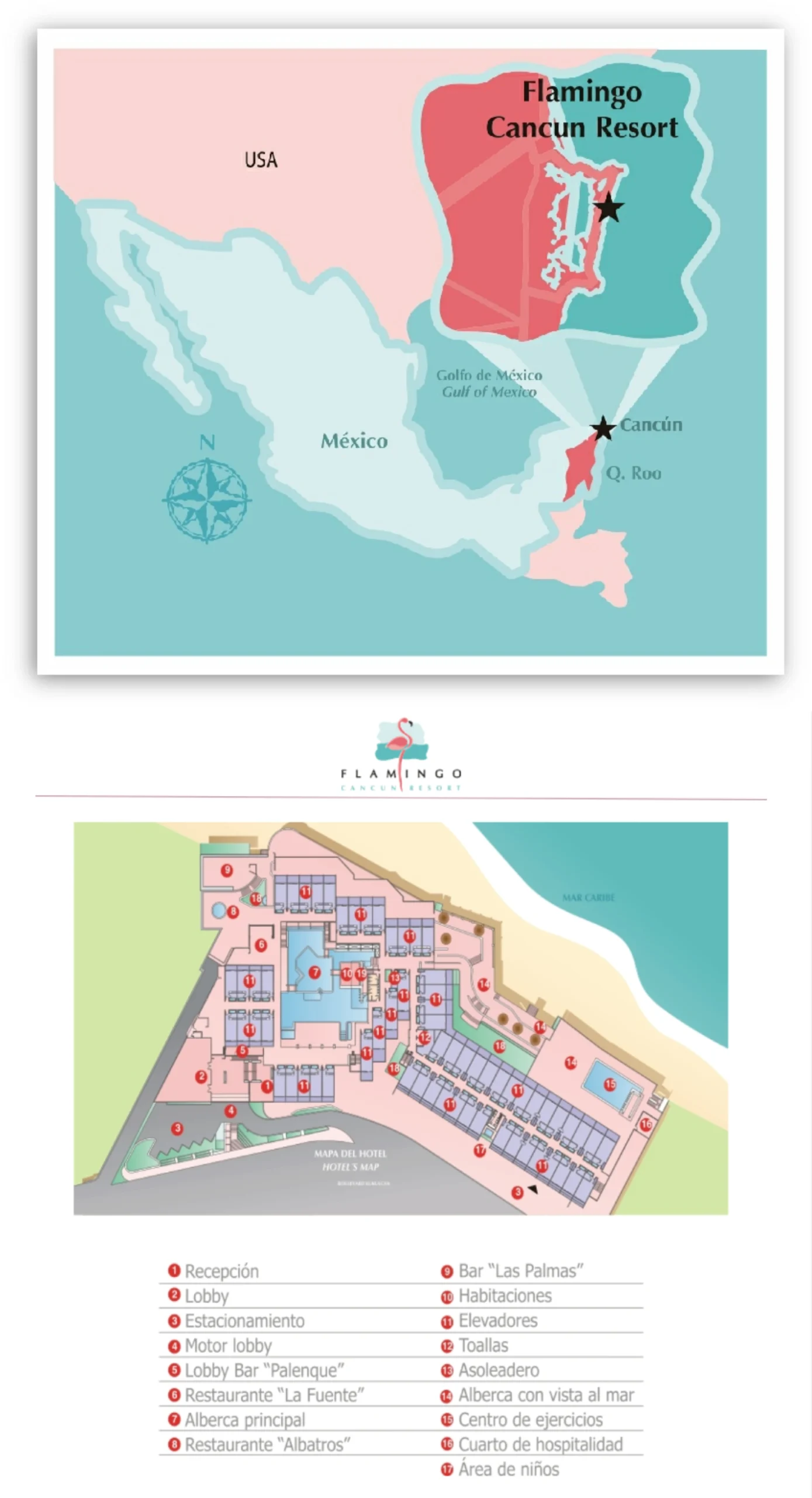 2025 Hotel Flamingo All Inclusive Map + Printable PDF (Official 2015 Edition)