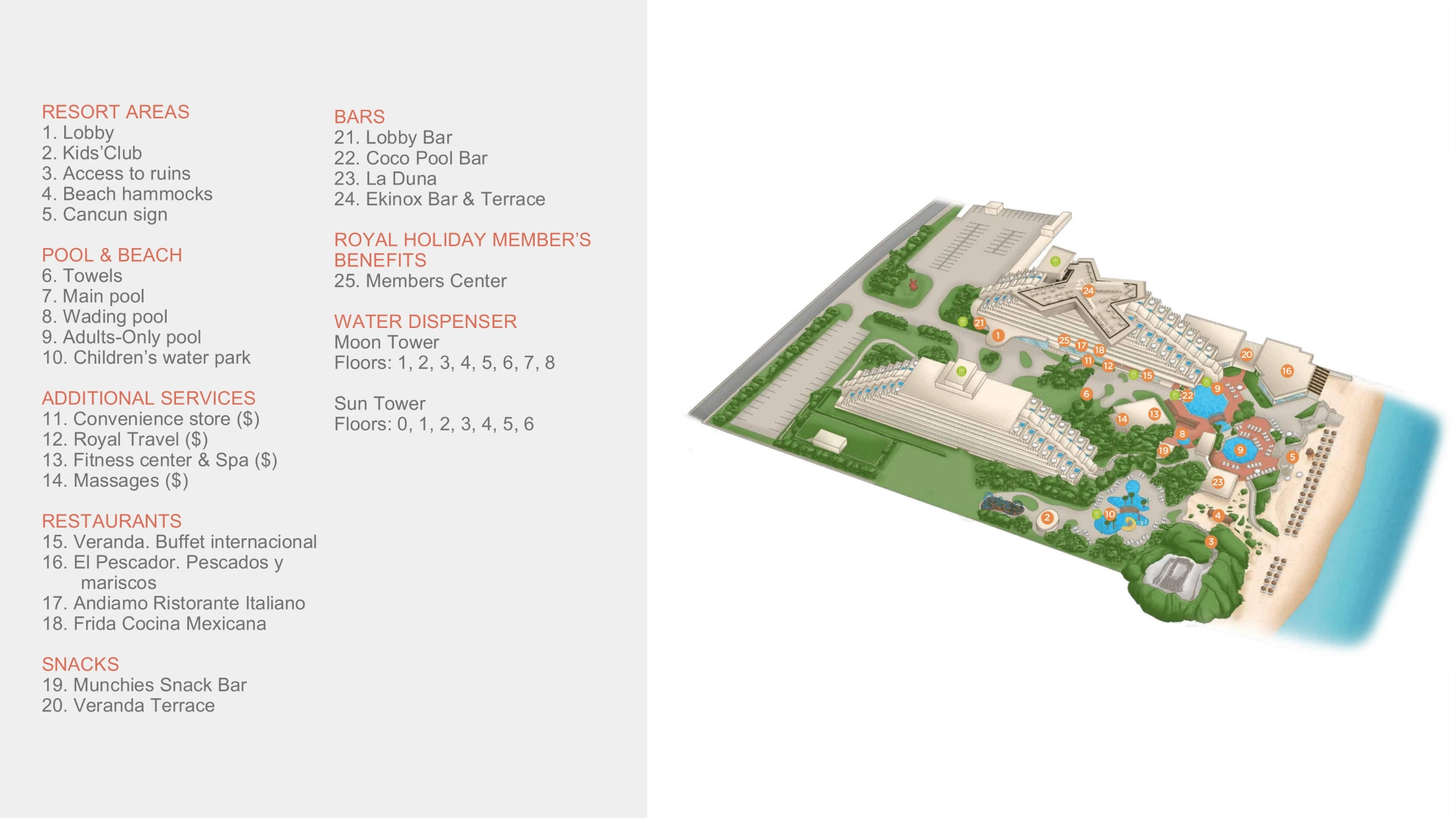 2025 Park Royal Cancún Map + Printable PDF