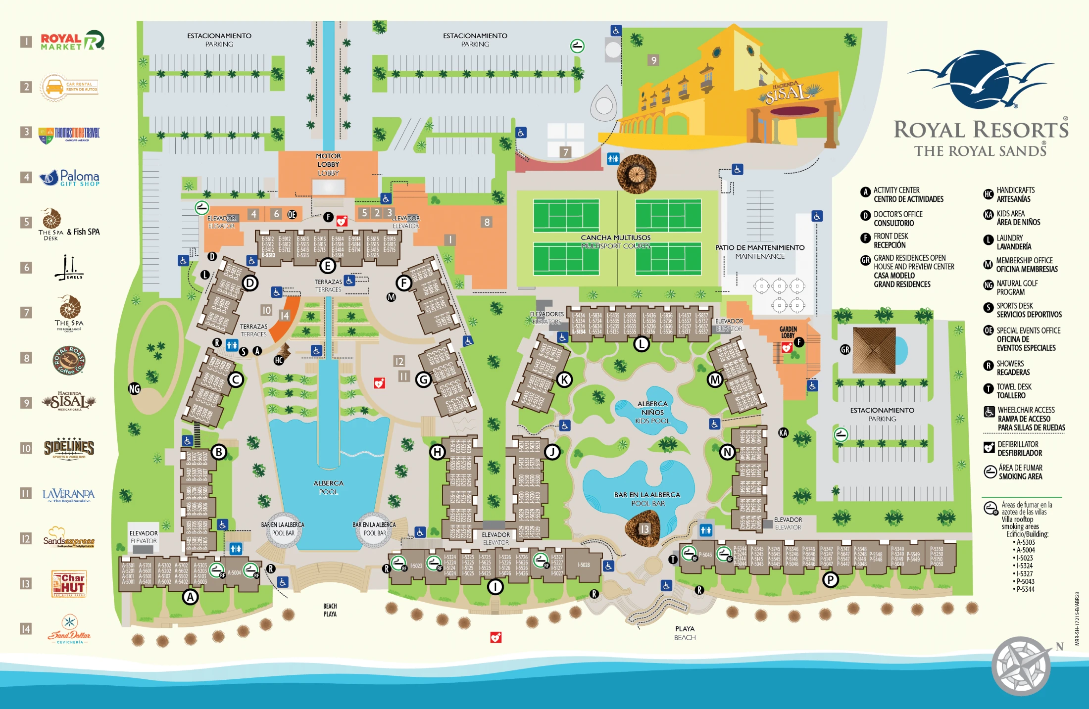 2025 Royal Sands Resort Map + Printable PDF (Official 2023 Edition)