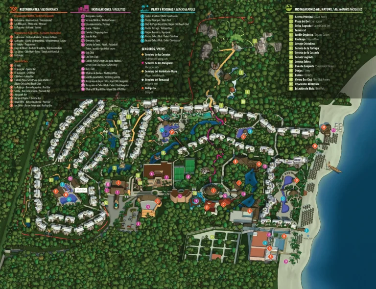 2025 Sandos Caracol Eco Resort Map + Printable PDF-1