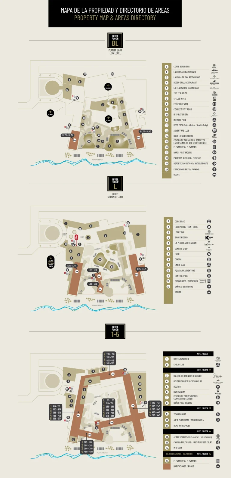 2025 Sensira Resort and Spa Riviera Maya Map + Printable PDF