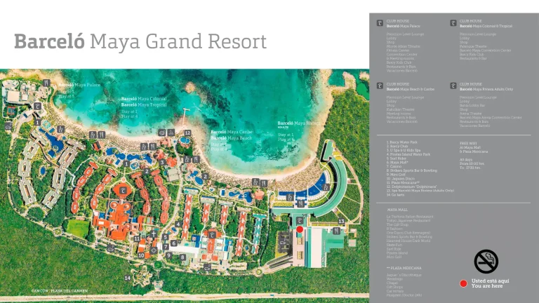 Barceló Maya Palace Map 2025