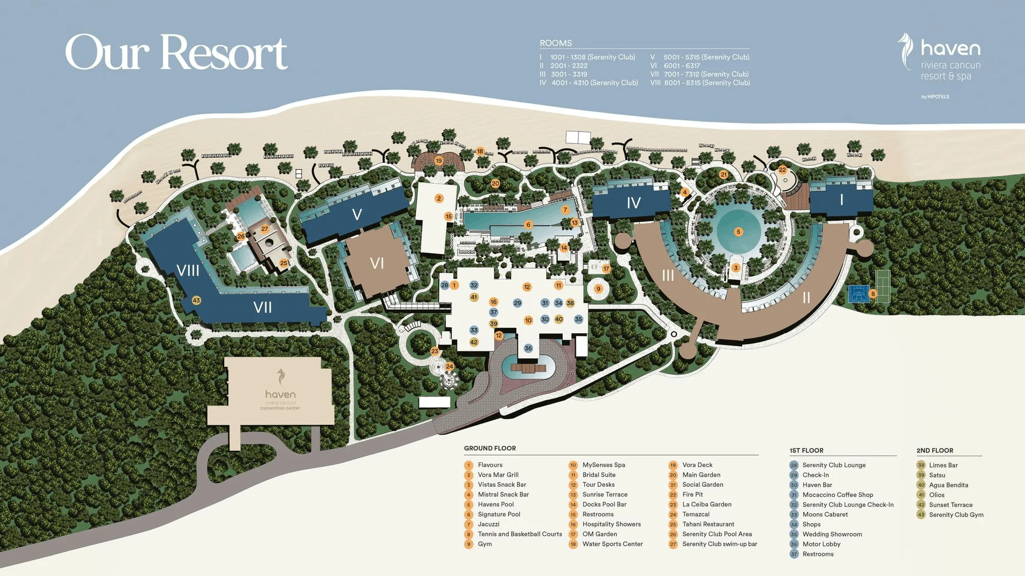 Haven Riviera CancuÌn Map 2025