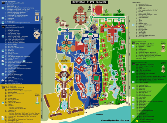 Iberostar Waves Paraiso del Mar Map 2015