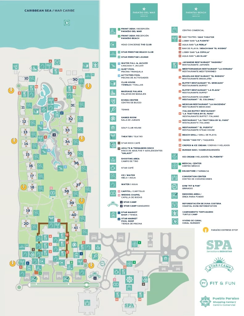 Iberostar Waves Paraiso del Mar Map 2024
