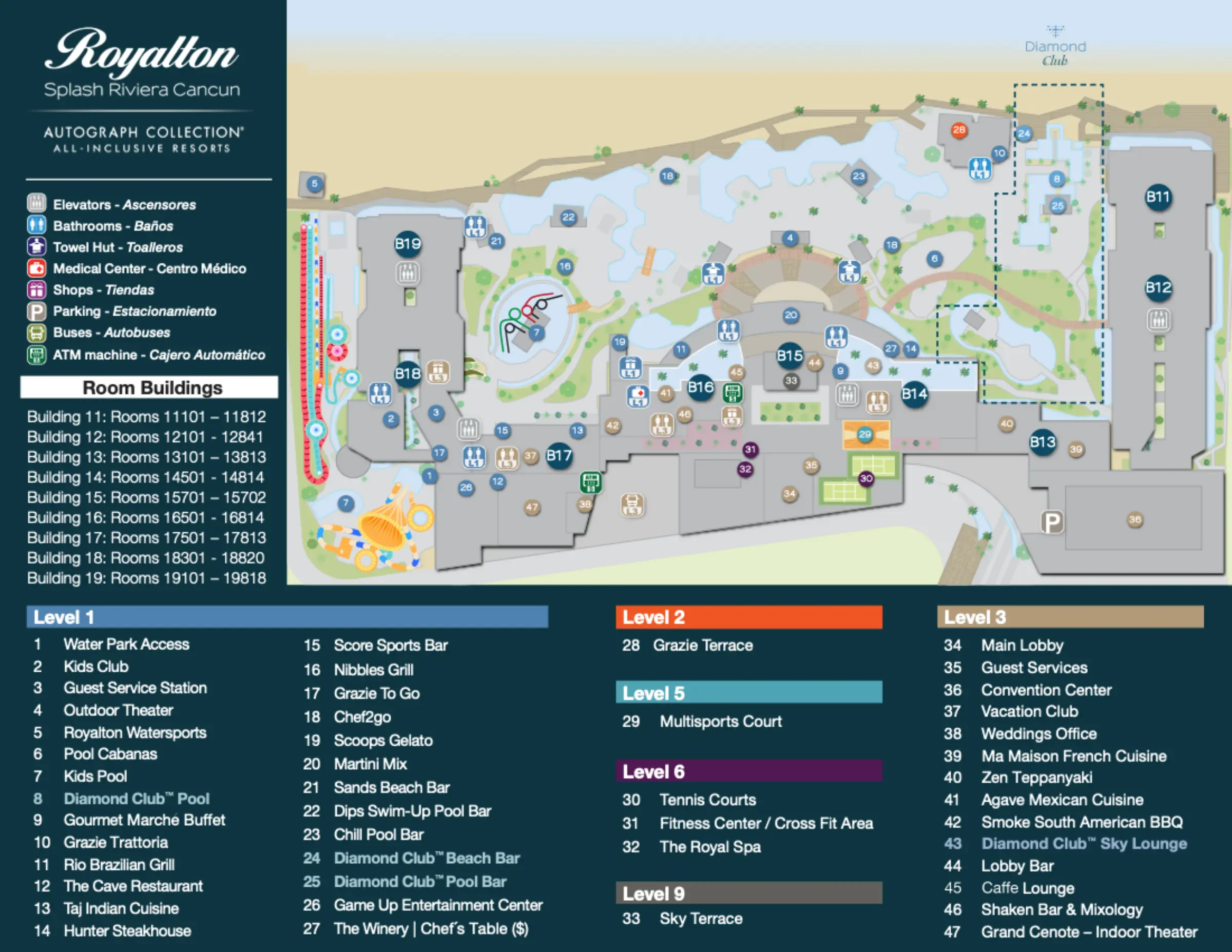 Royalton Splash Riviera Cancun Map 2022