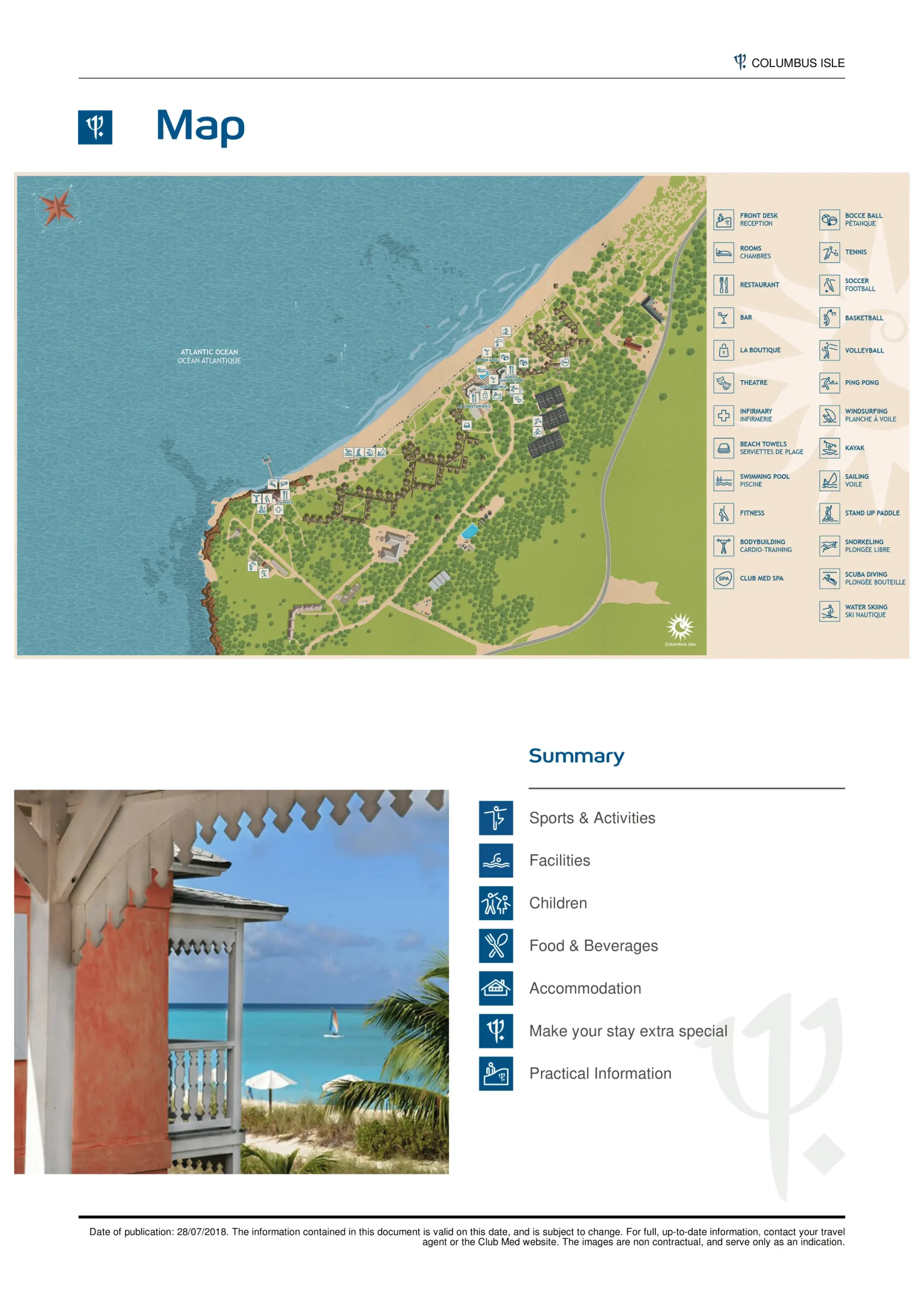 Club Med Columbus Bahamas Map 2018