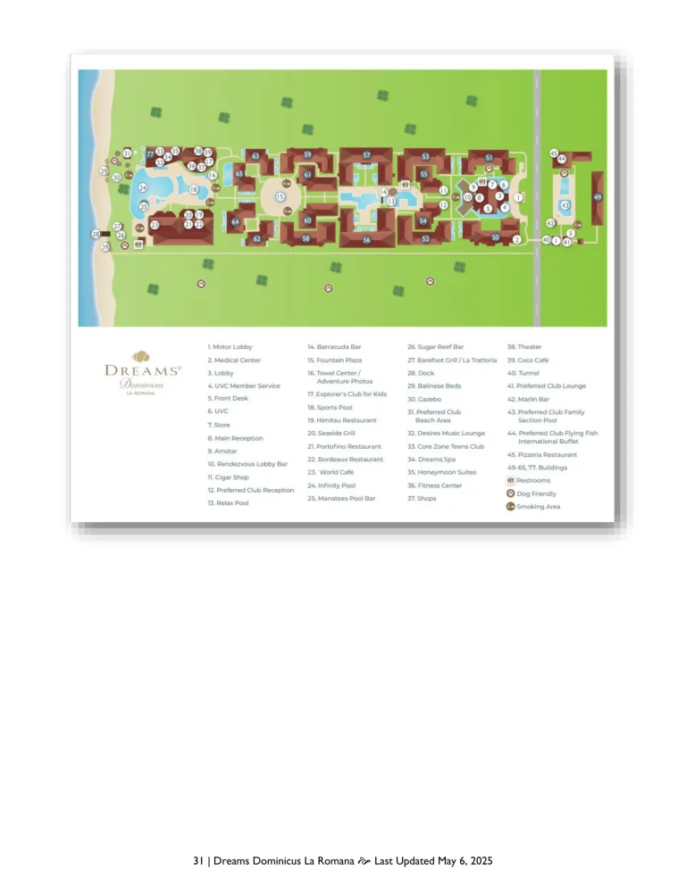 Dreams Dominicus La Romana Map 2025