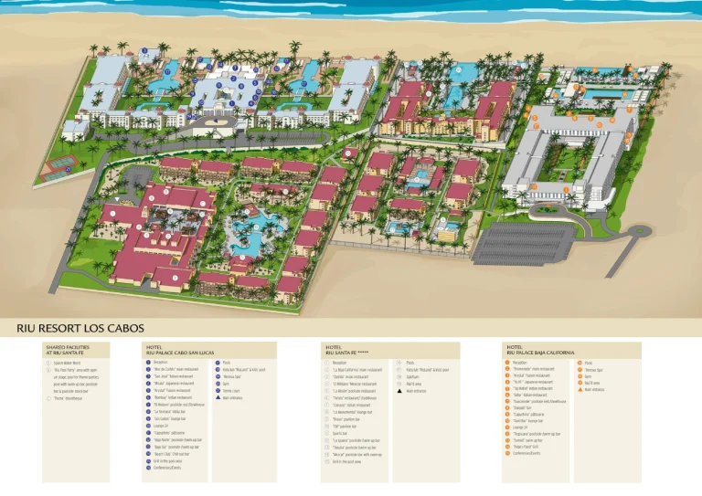 Hotel Riu Palace Cabo San Lucas Map 2024