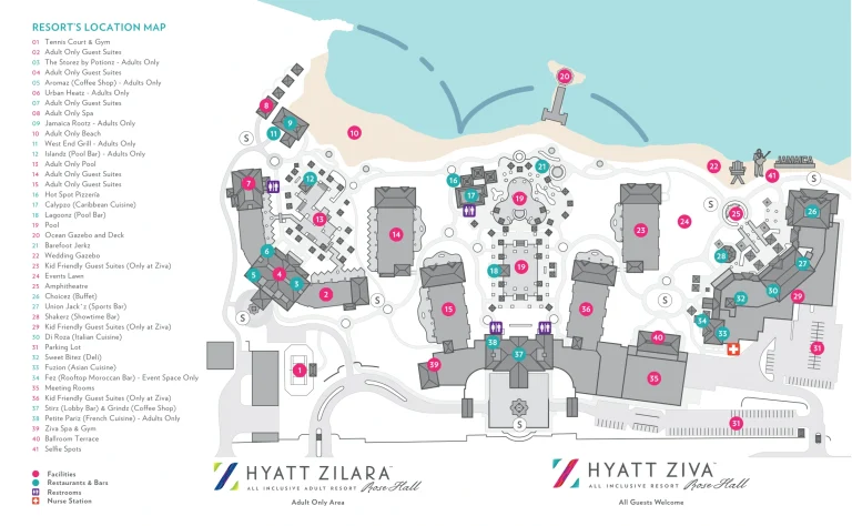 Hyatt Ziva Rose Hall Map 2021-2025