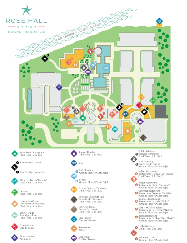 Iberostar Grand Rose Hall Map 2024-2025