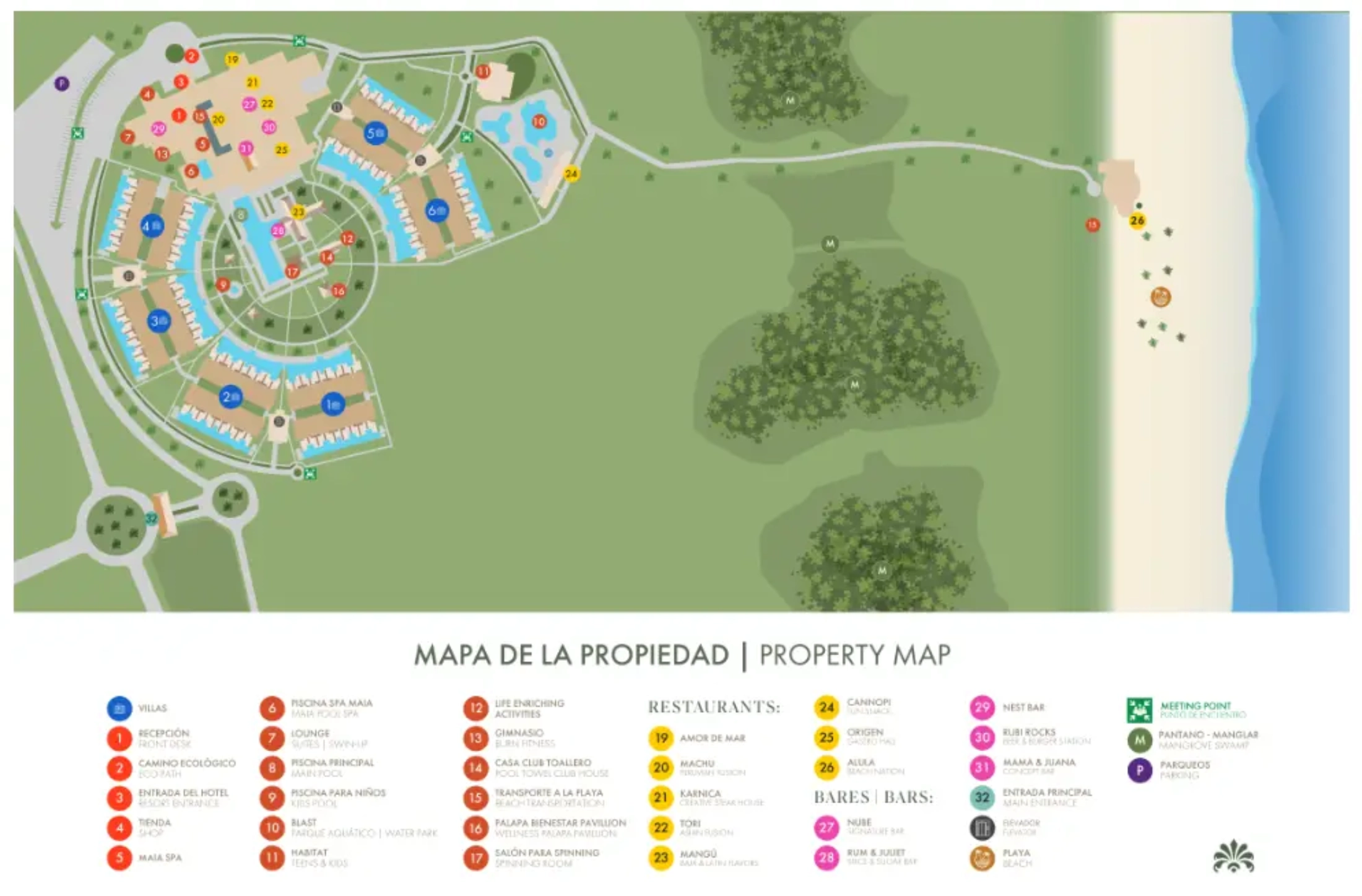Paradisus Grand Cana - All Suites Map 2022