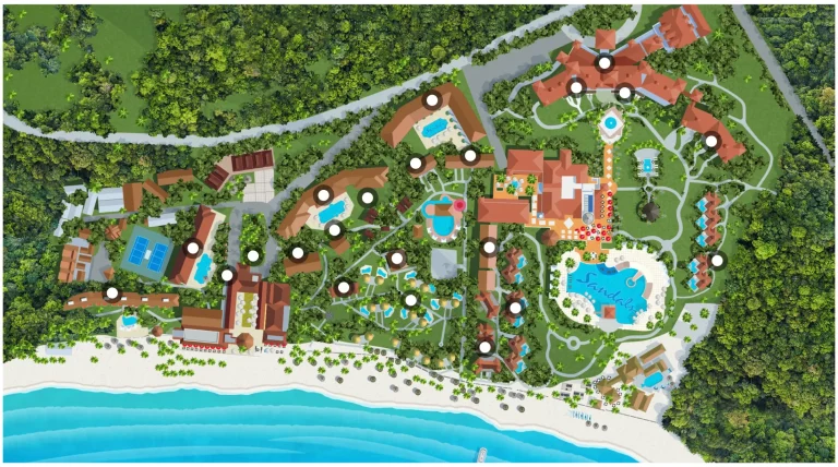 Sandals Grande Antigua Resort and Spa Map 2025