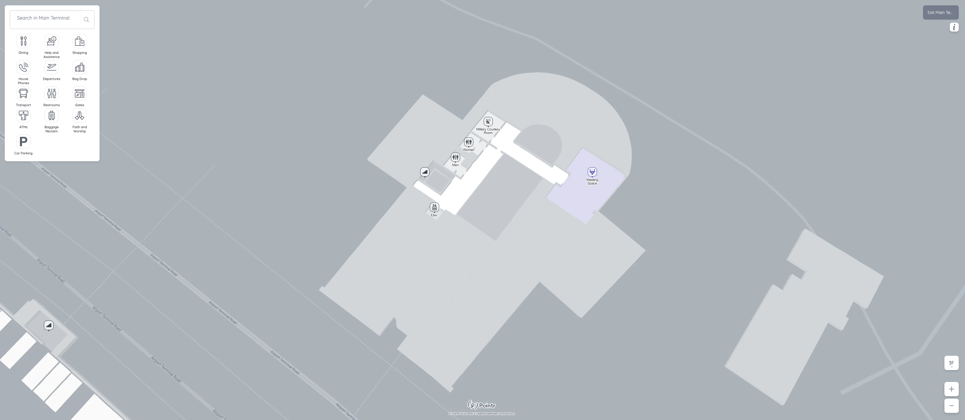 Albany International Airport Level 3 Map 2026