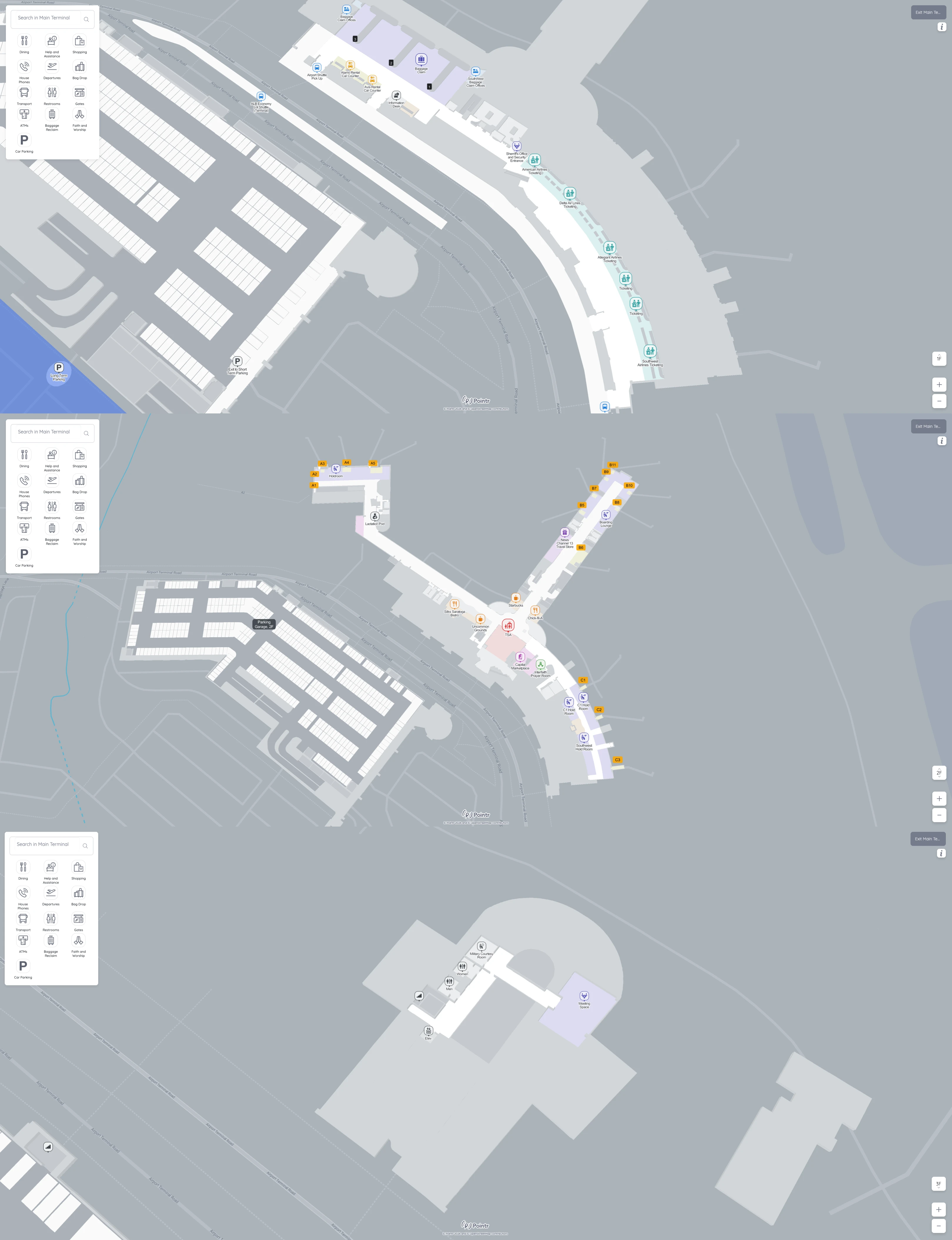 Albany International Airport Map 2026
