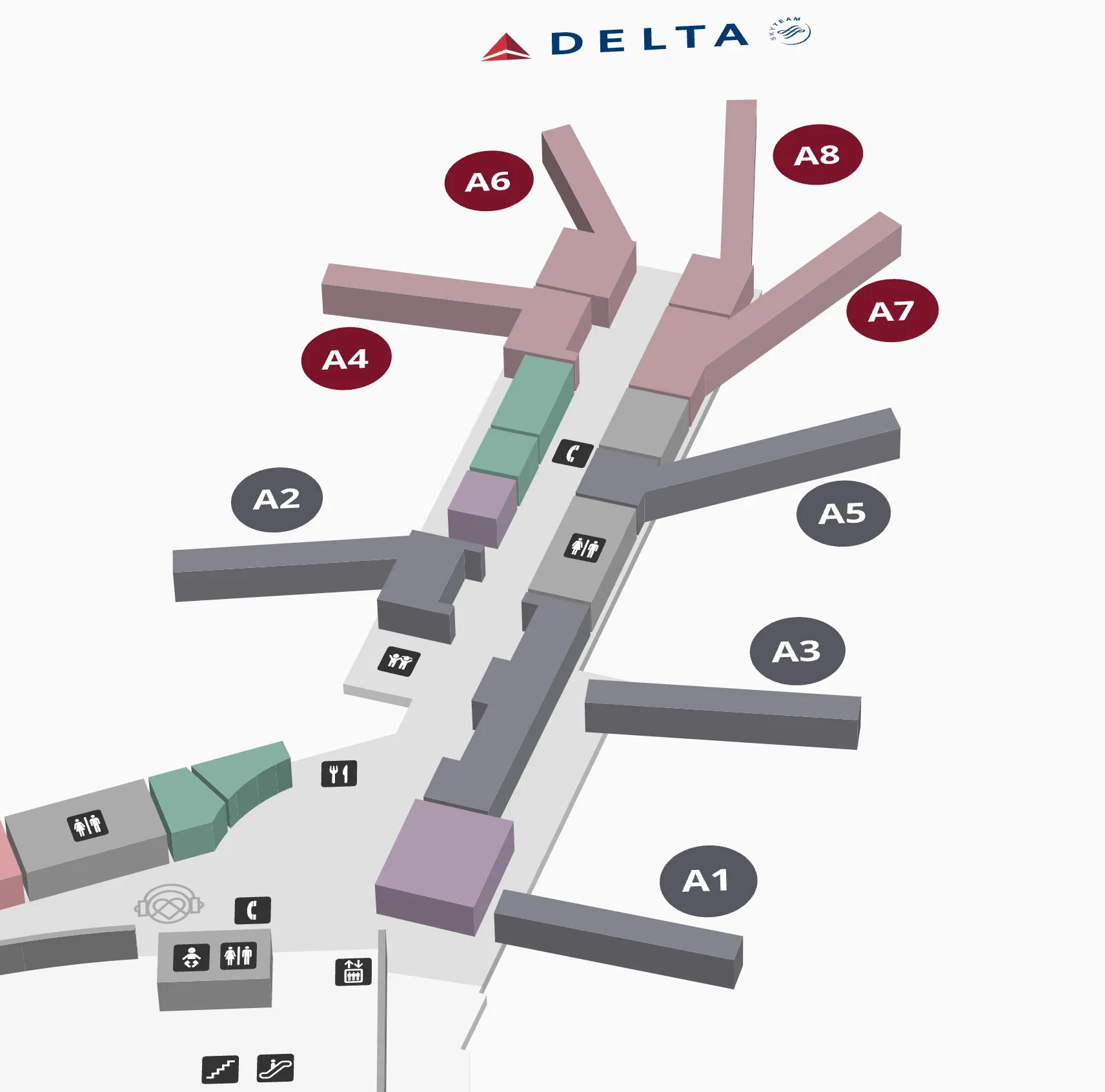 BHM Airport Terminal - Concourse A Upper Level
