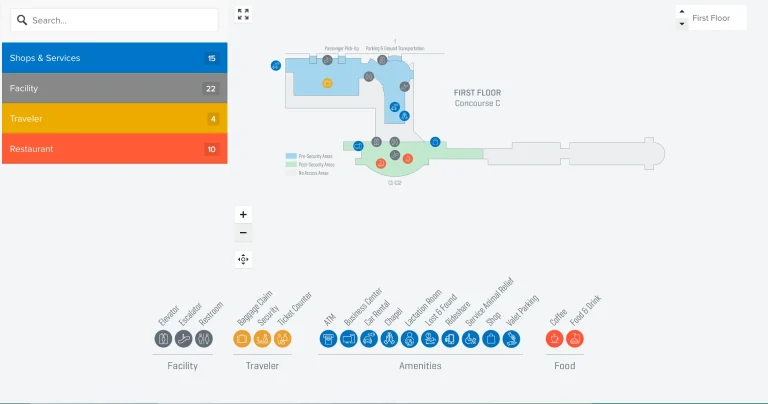 Boise Air Terminal Level 1 Map 2026
