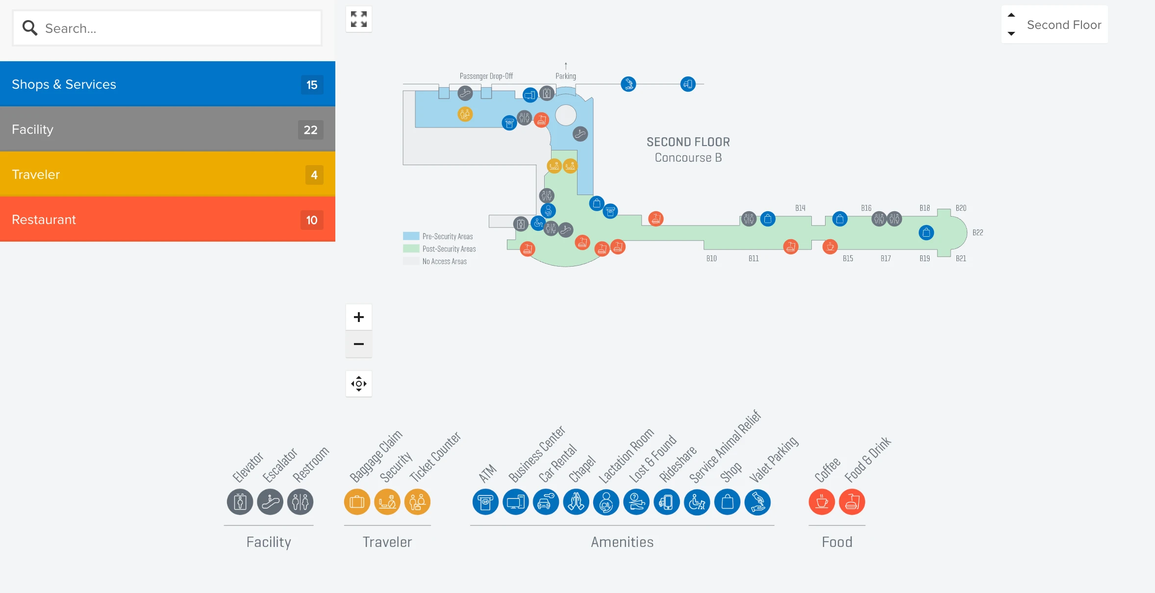 Boise Air Terminal Level 2 Map 2026
