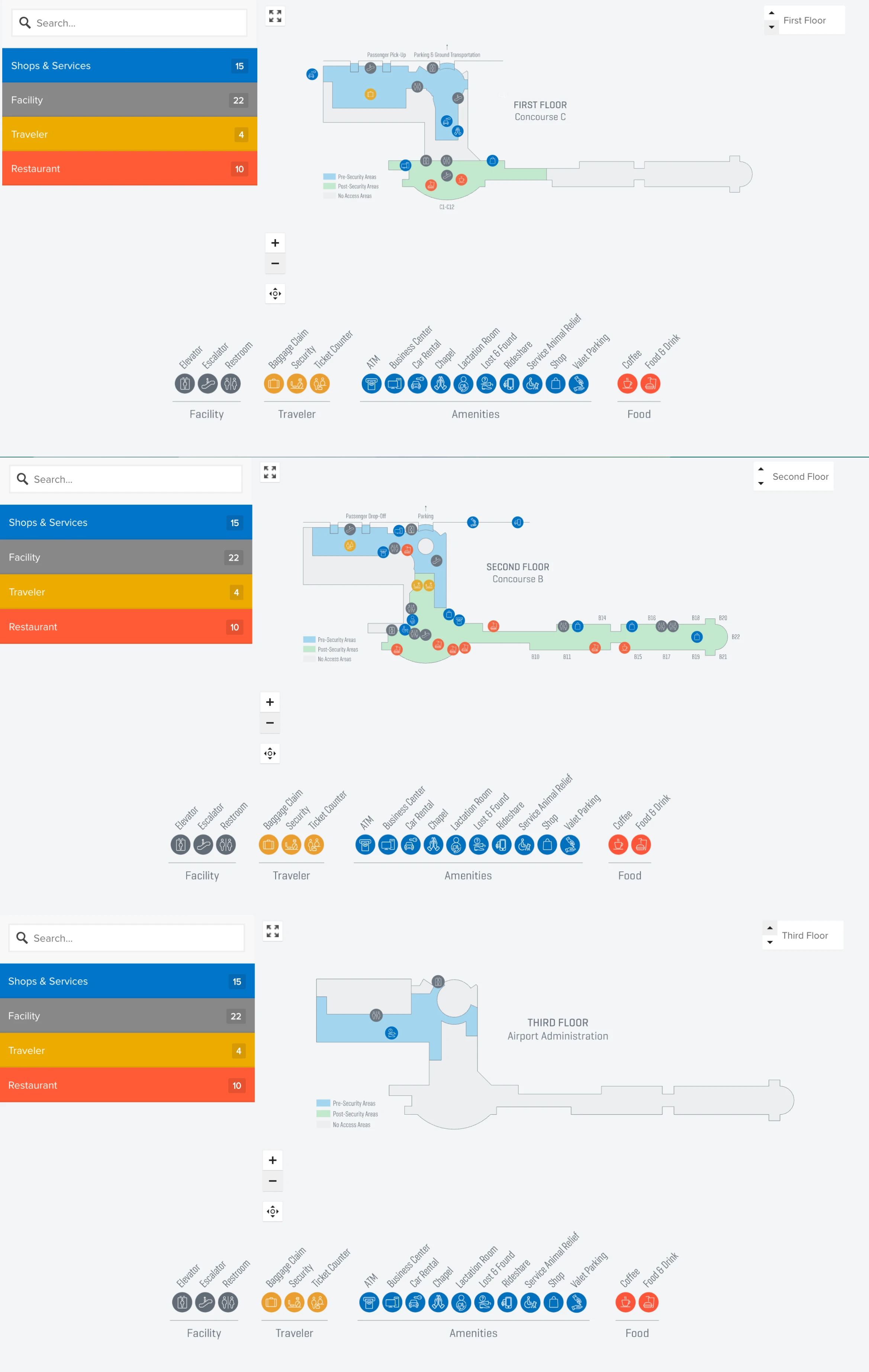 Boise Air Terminal Map 2026