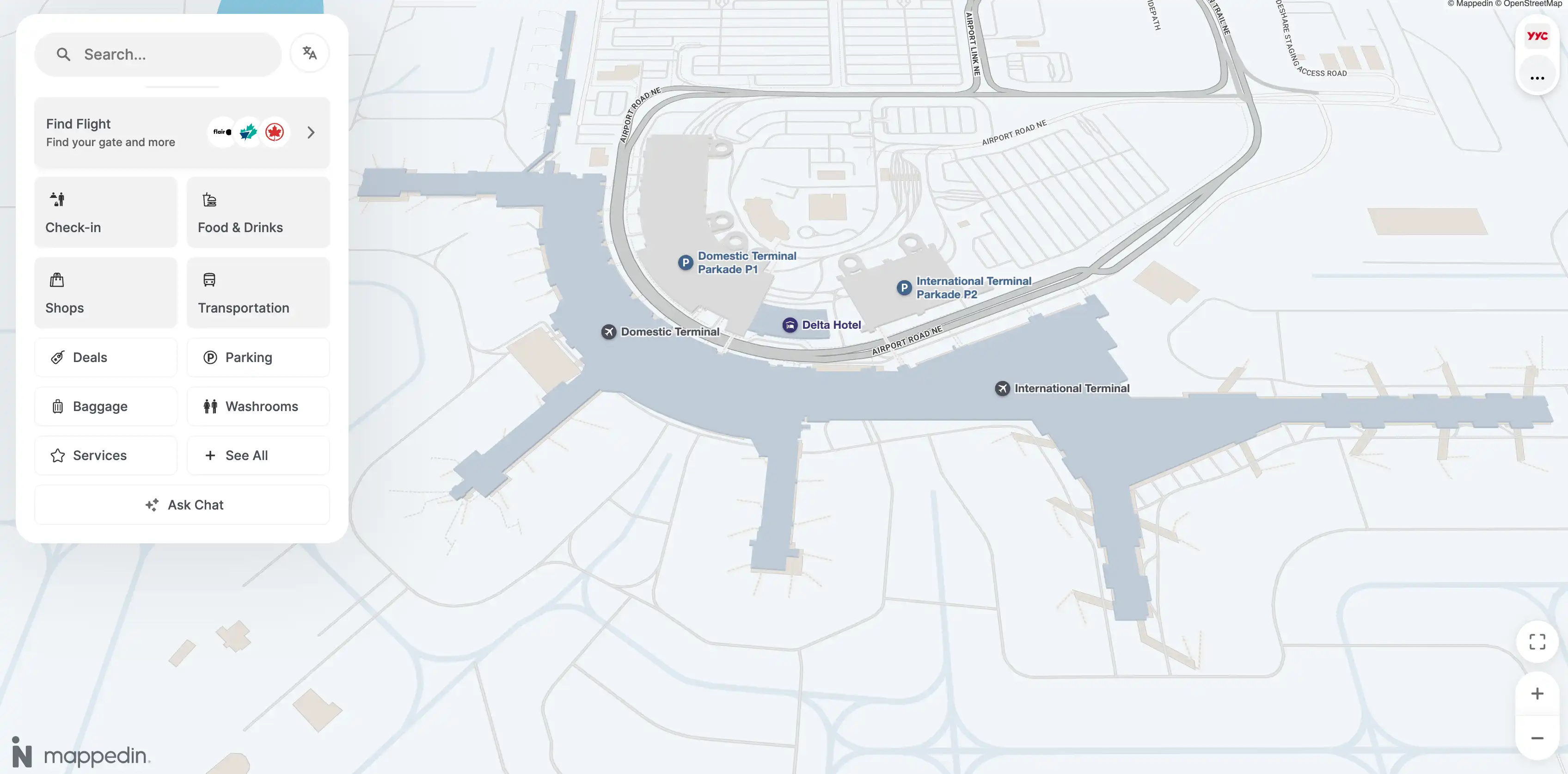 Calgary International Airport Map 2025
