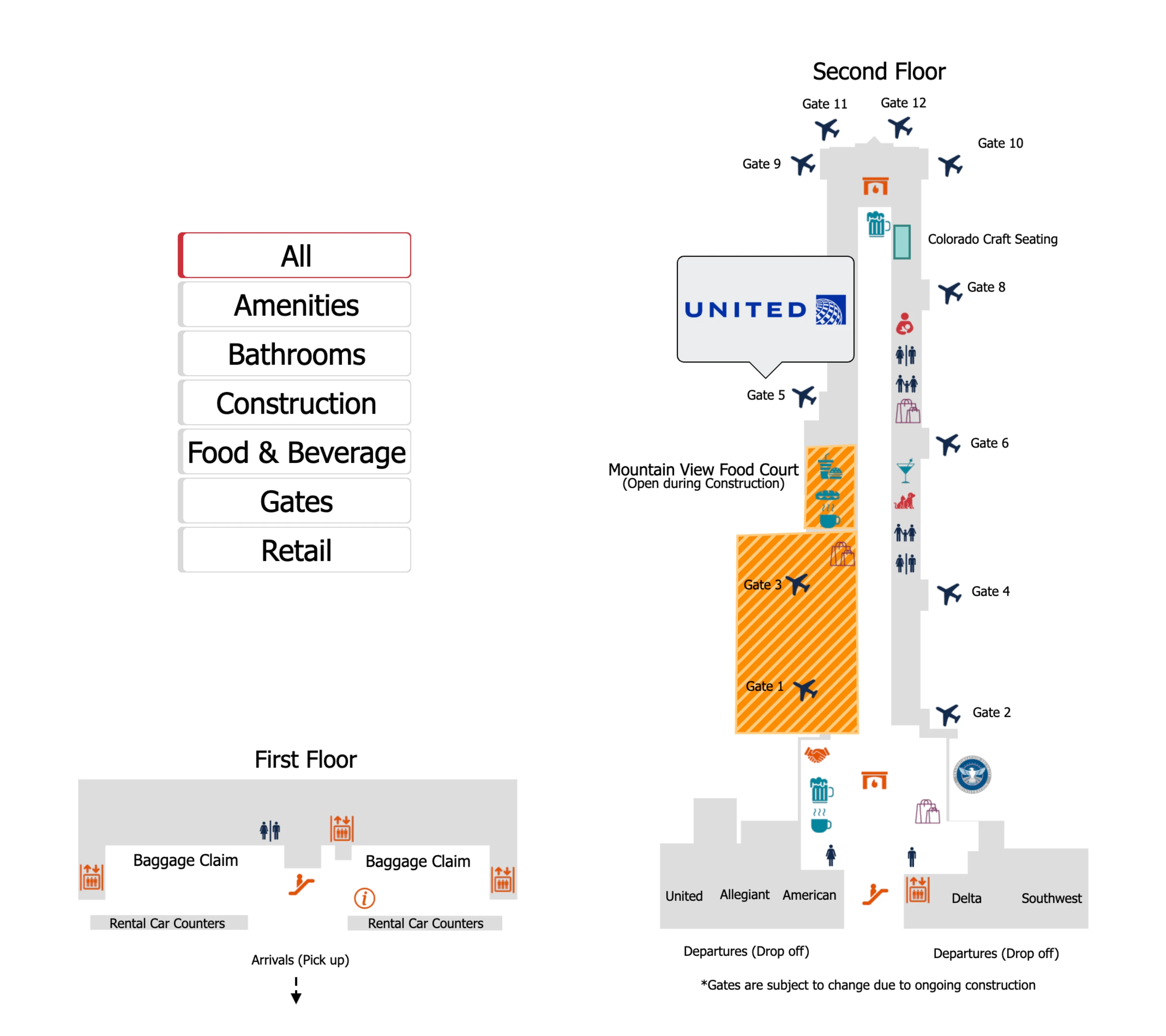 Colorado Springs Municipal Airport Map 2026