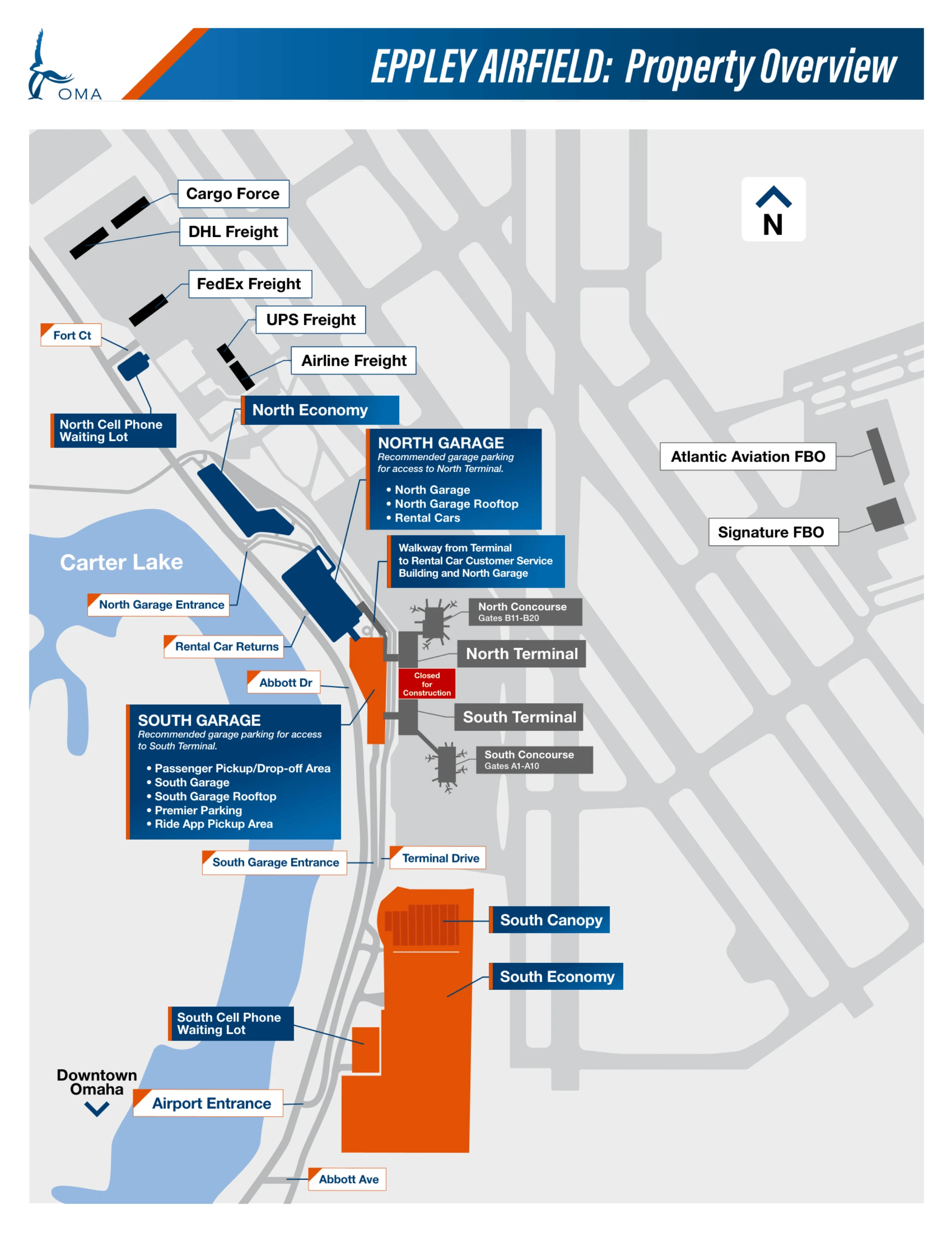 Eppley Airfield Map 2025-2026