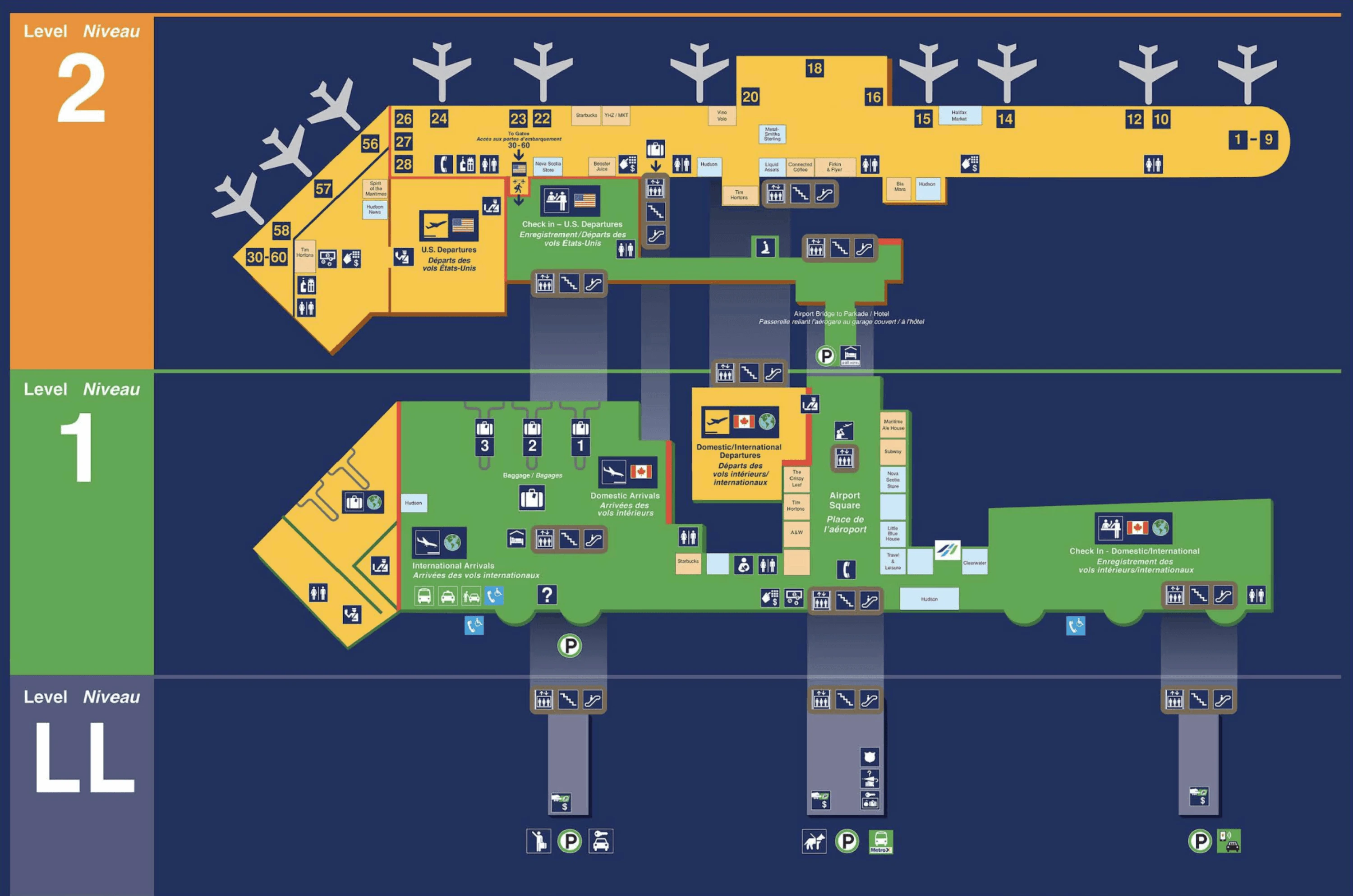 Halifax Stanfield International Airport Map 2022-2026