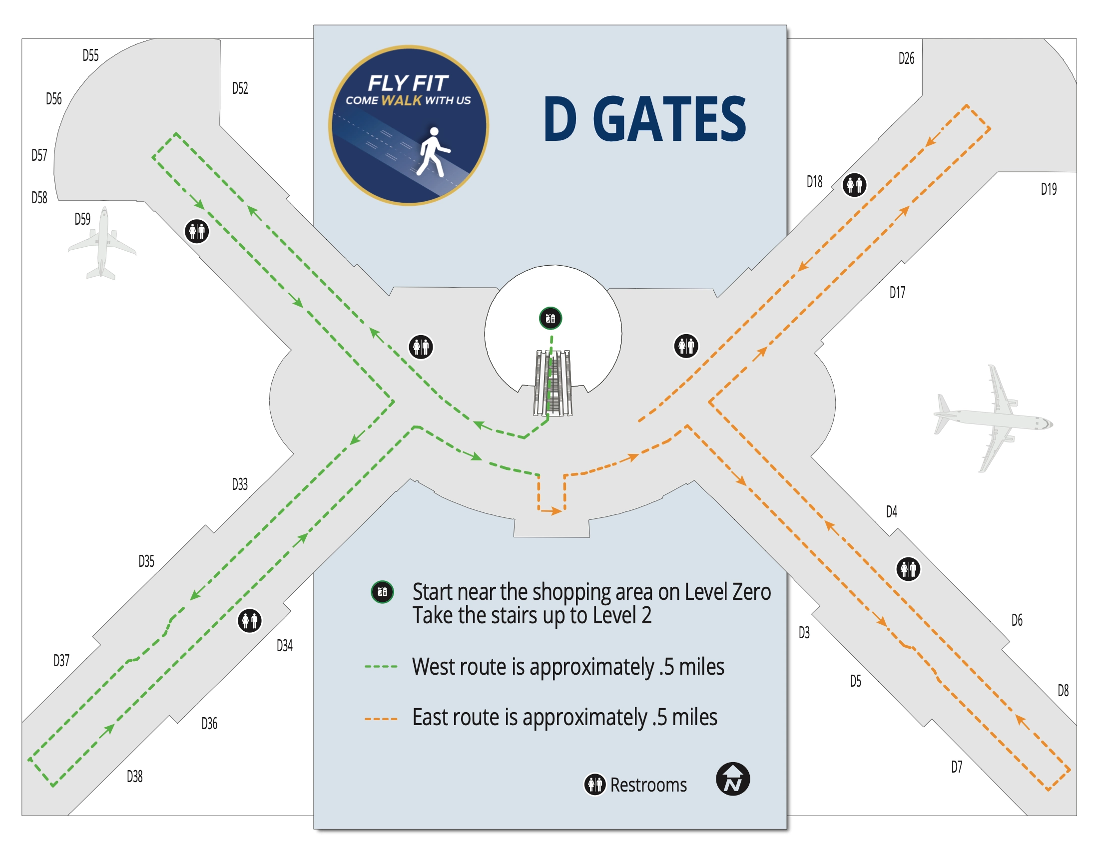 Harry Reid International Airport Terminal D Map 2025