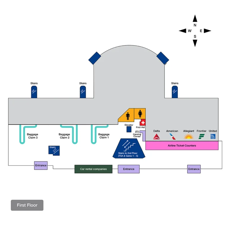 Hector International Airport Terminal First Floor Map 2025