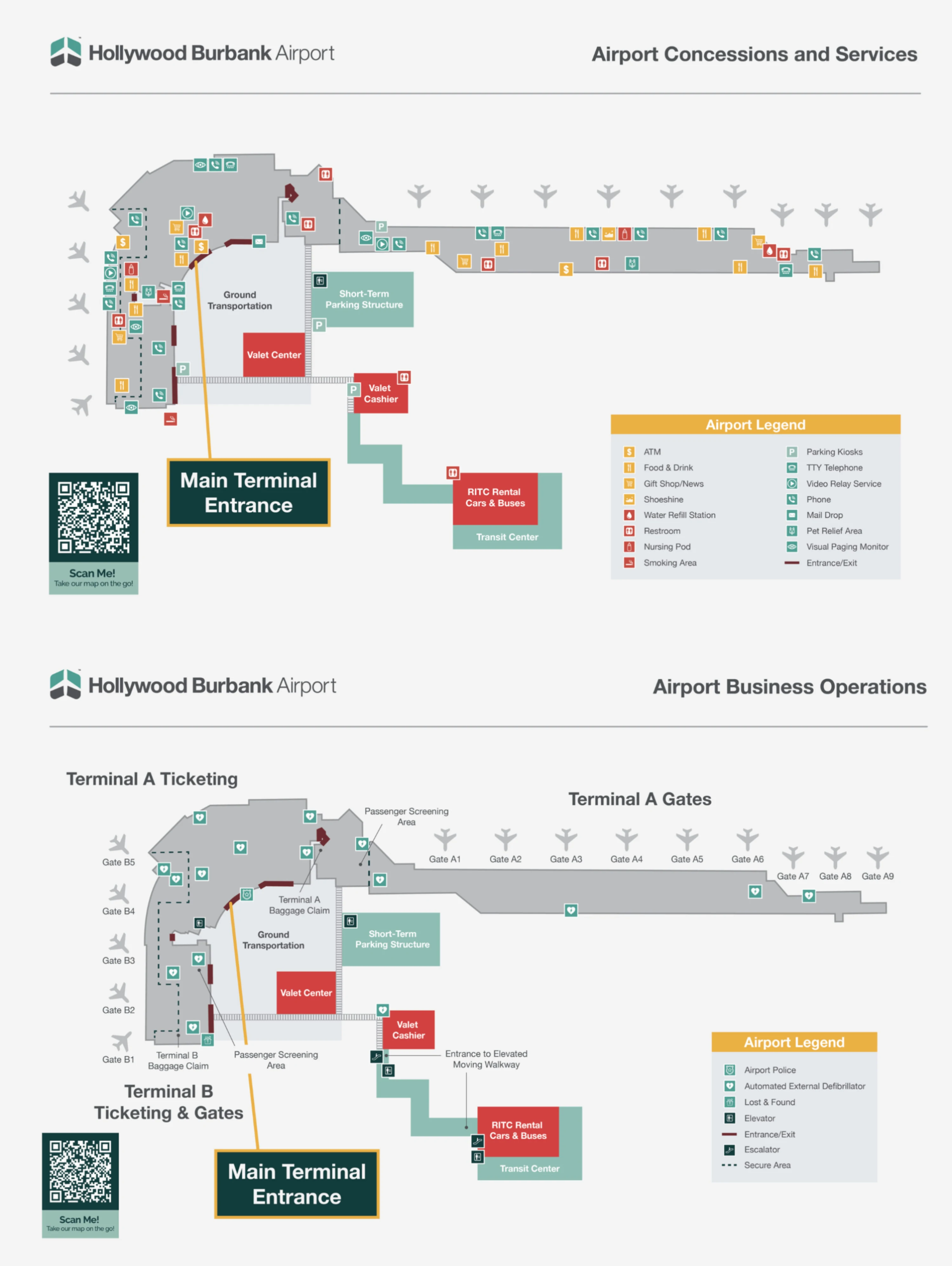 Hollywood Burbank Airport Map 2026