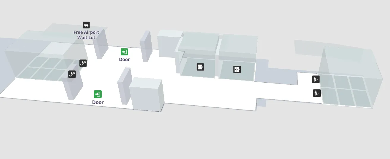 JFK Airport Lefferts Blvd Station - Lefferts AirTrain Lower Level Map 2024