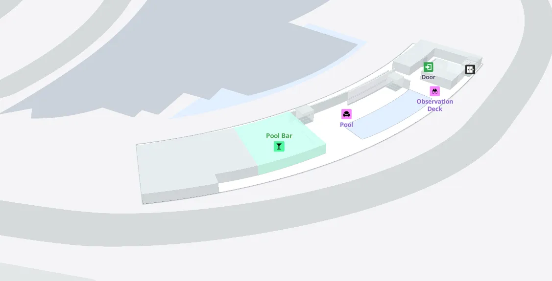 JFK Airport TWA Hotel - Pool & Observation Deck Map 2024
