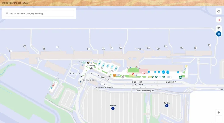 Kahului International Airport Level 1 Map 2026