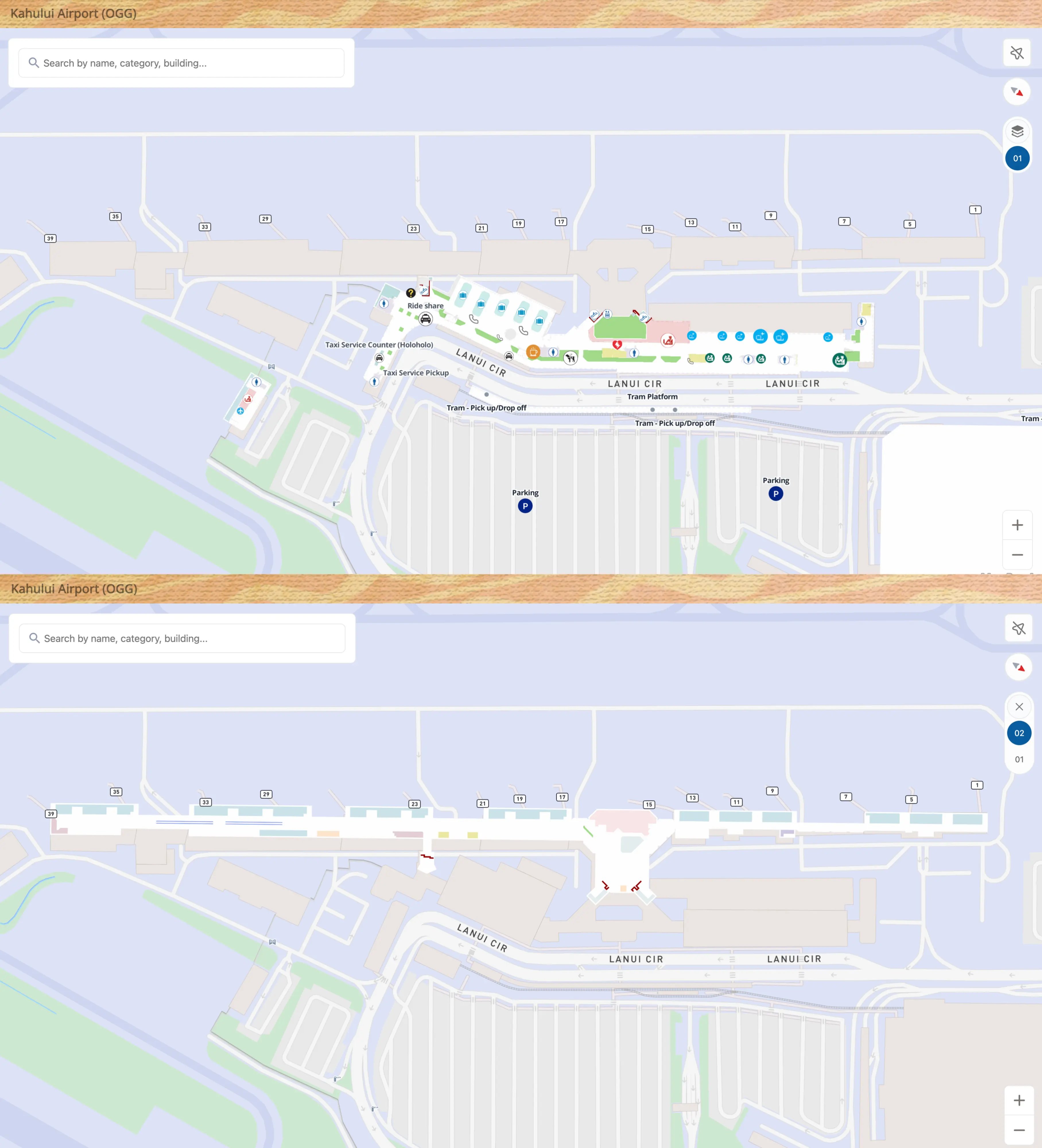 Kahului International Airport Map 2026