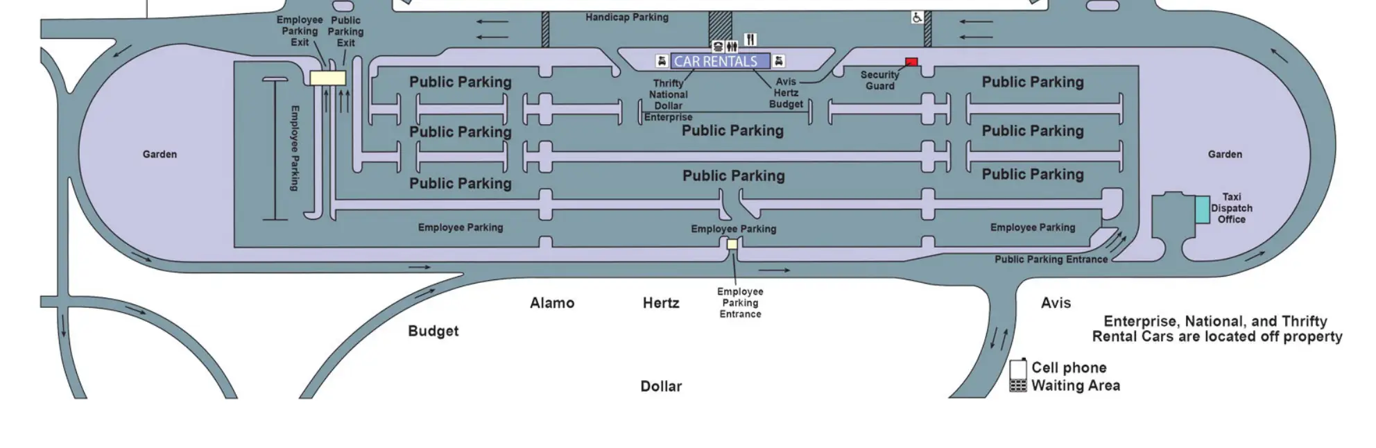 Lihue Airport Terminal Parking Map 2024