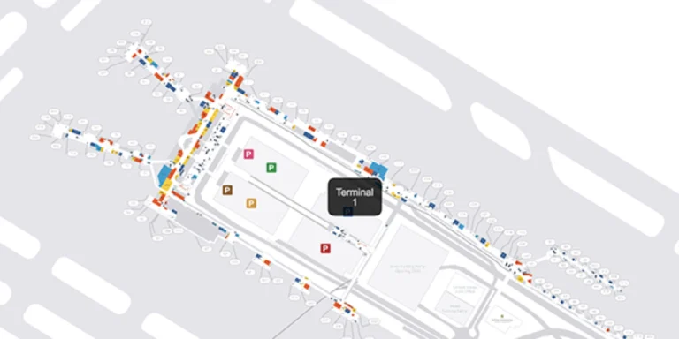 Minneapolis–Saint Paul International Airport Terminal 1 Map 2025