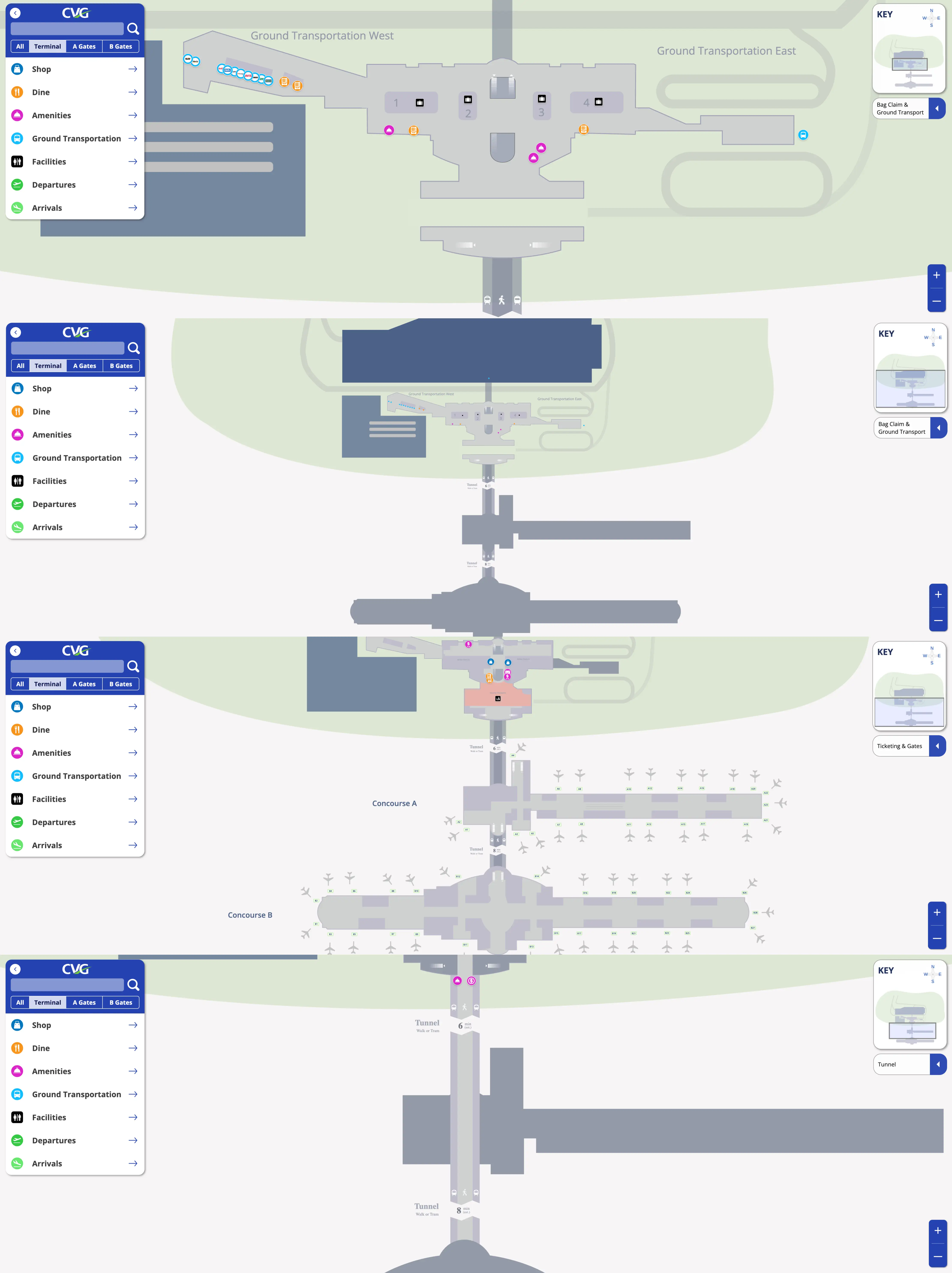 Northern Kentucky International Airport Map 2025