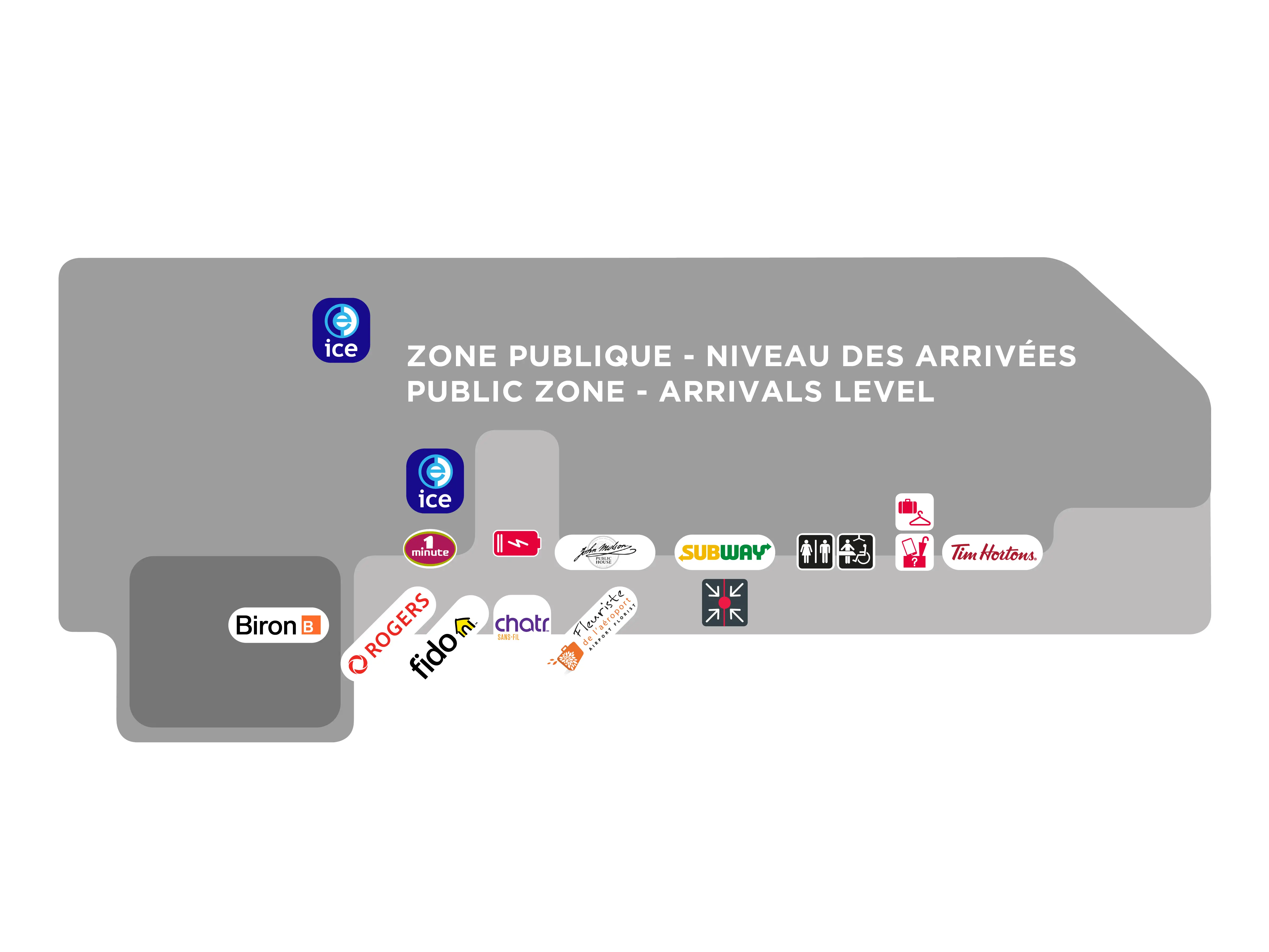 Pierre Elliott Trudeau International Airport Arrival Map 2025