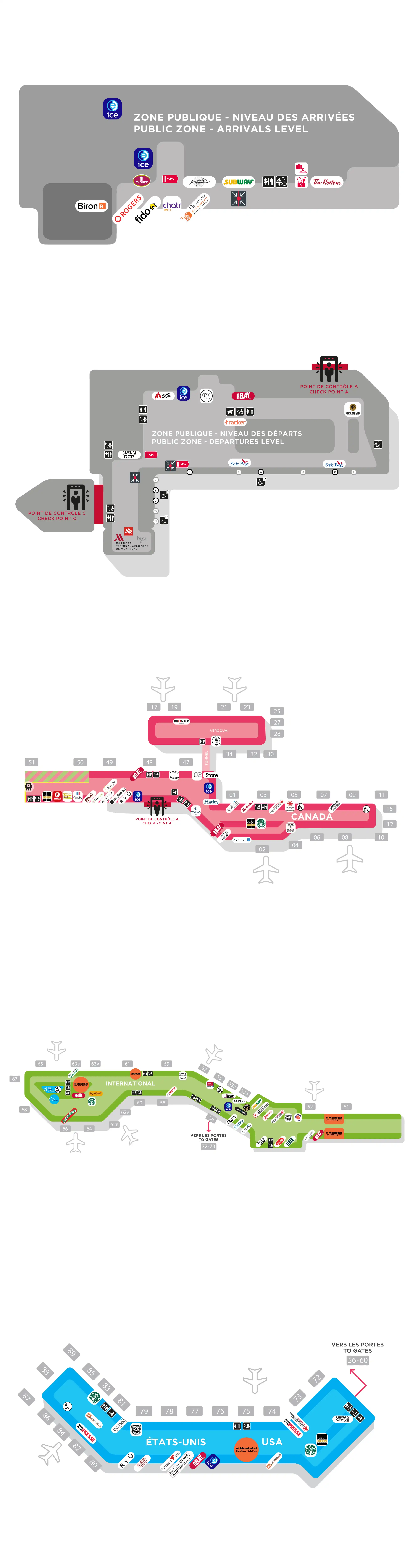 Pierre Elliott Trudeau International Airport Map 2025