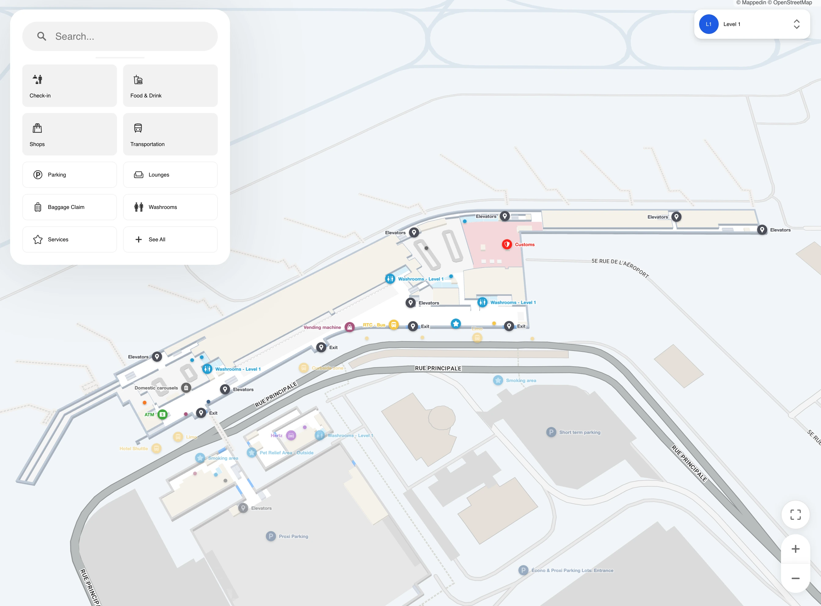 Quebec Jean Lesage International Airport Level 1 Map 2026