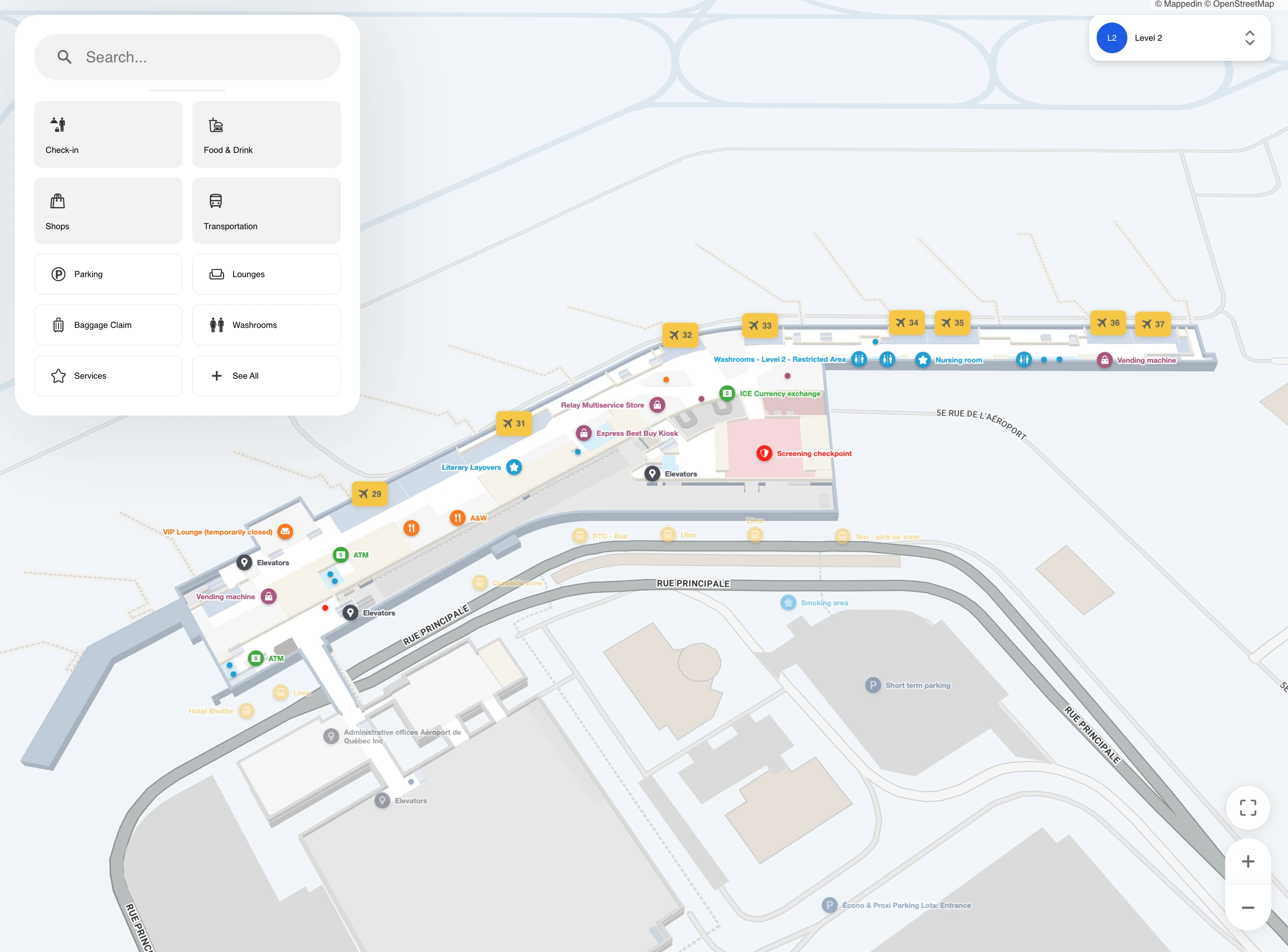 Quebec Jean Lesage International Airport Level 2 Map 2026