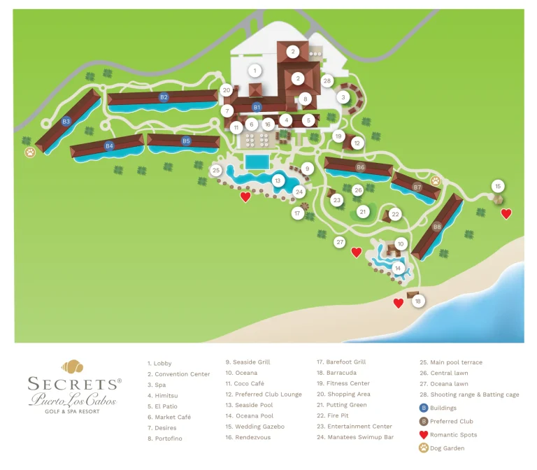Secrets Puerto Los Cabos Golf and Spa Resort Map 2025