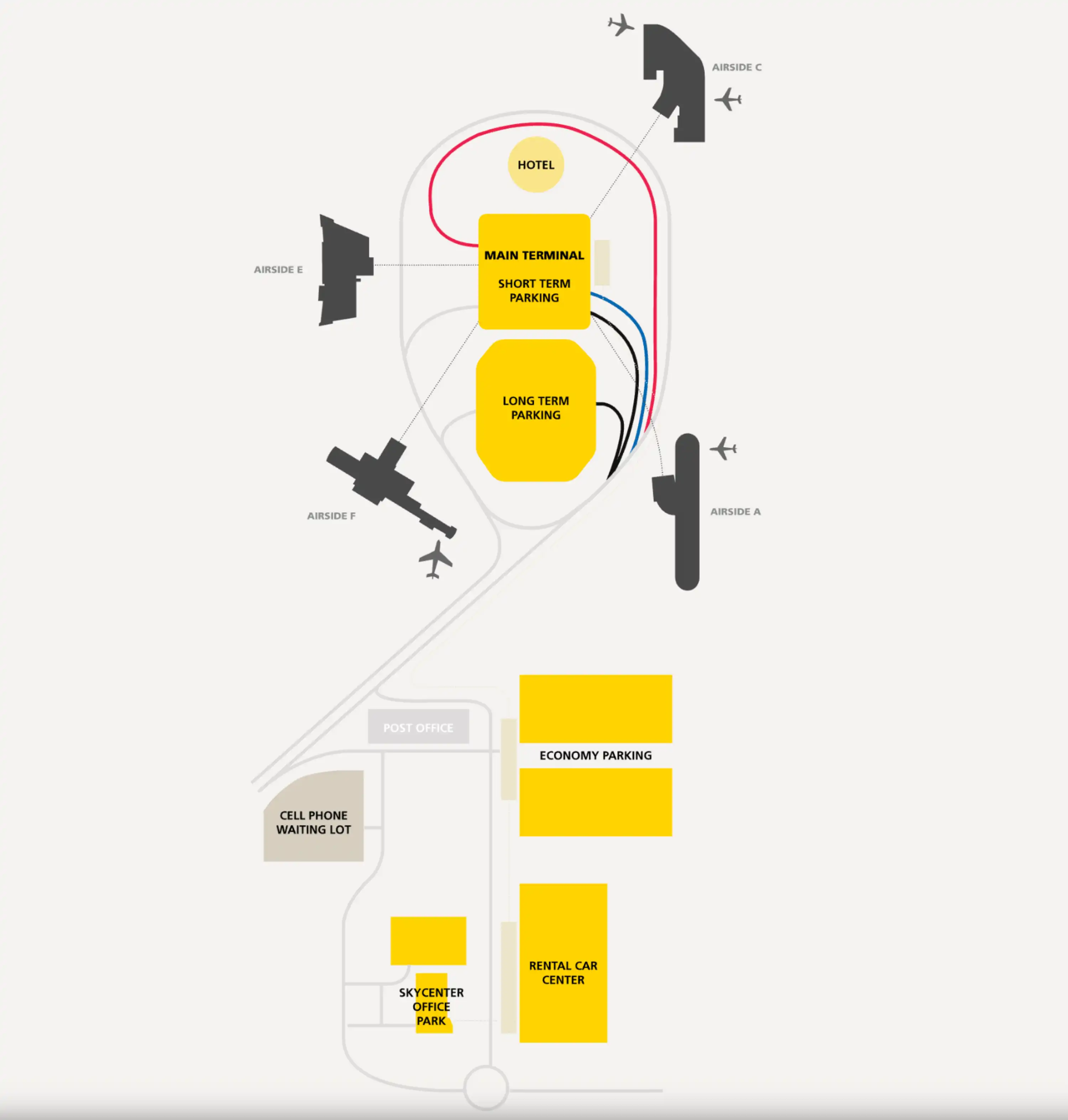 Tampa International Airport Overview Map 2025