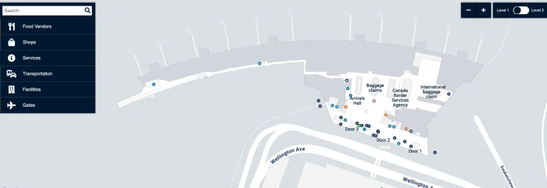 Winnipeg Richardson International Airport Level 1 Map 2026