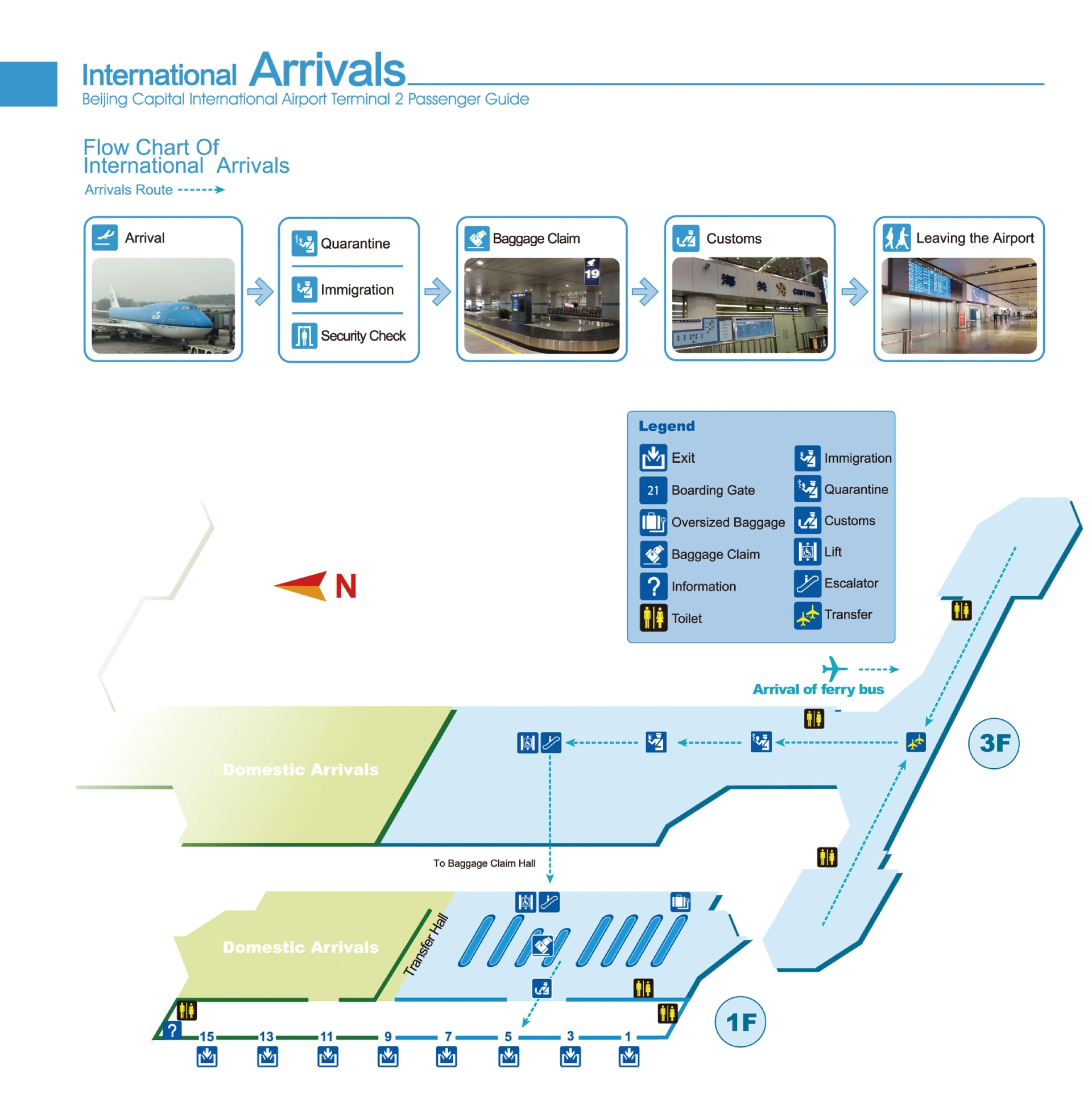Beijing Capital International Airport Terminal 2 International Arrivals Map 2025