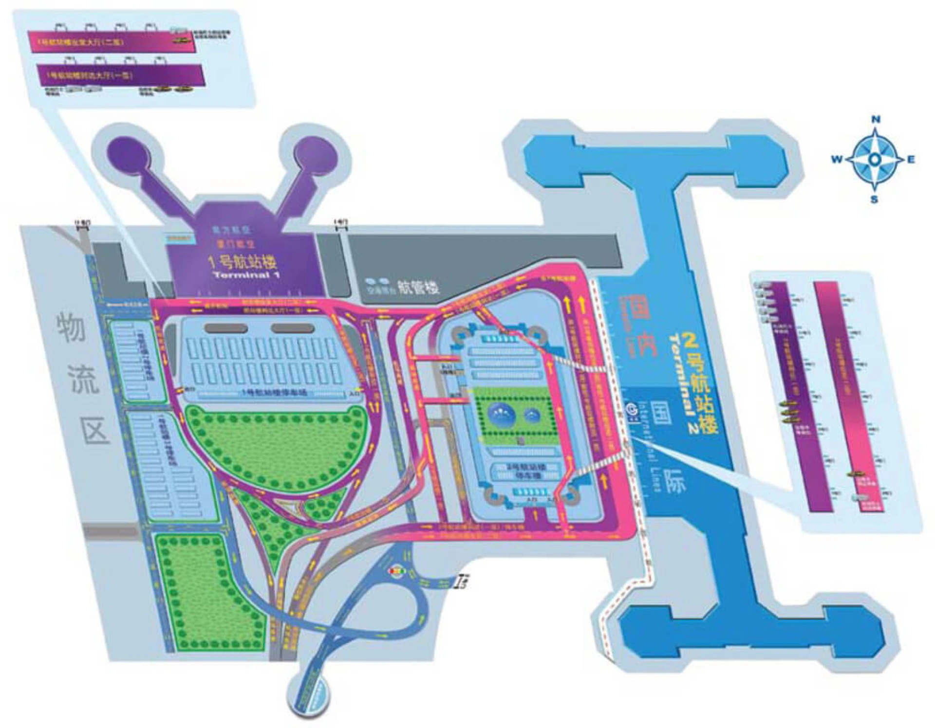 Beijing Capital International Airport Terminal Map 2025