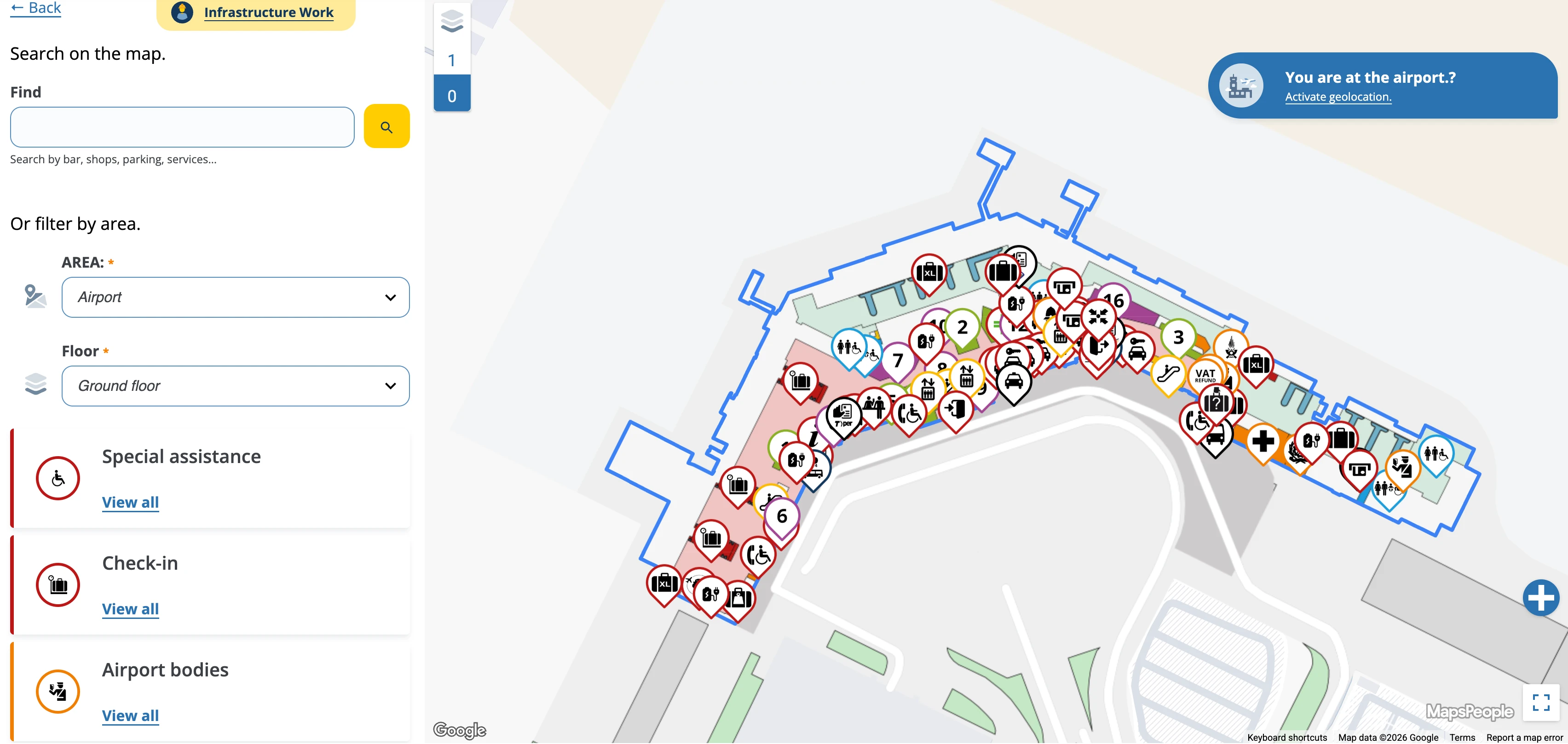 Bologna Guglielmo Marconi Airport Ground Floor Map 2026
