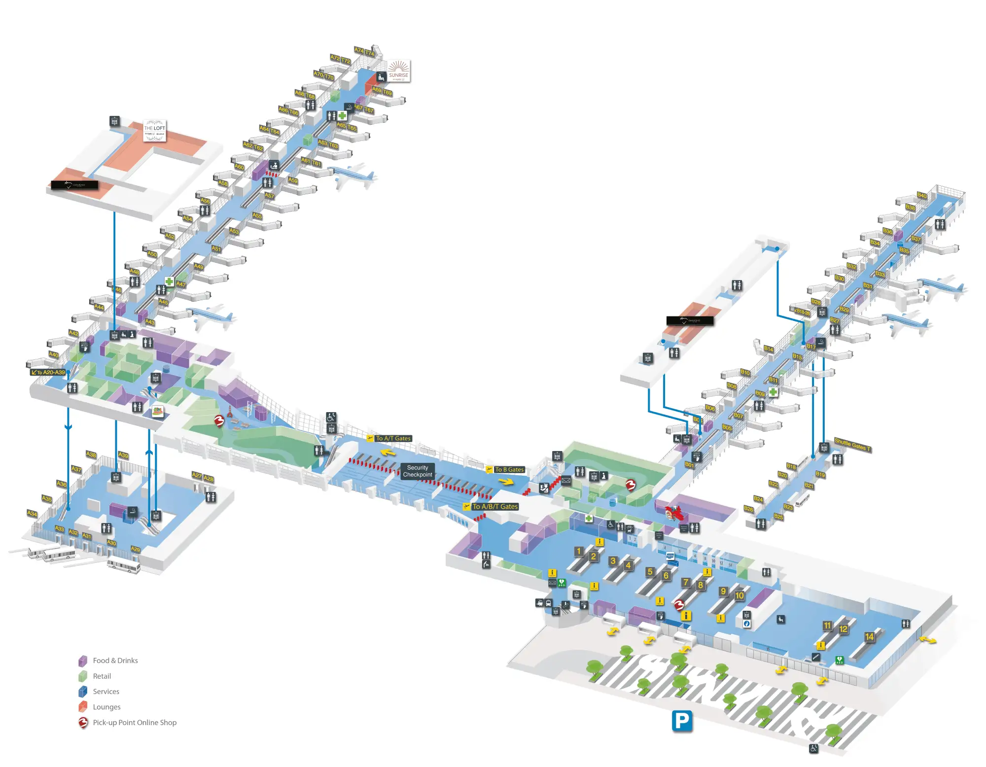 Brussels Airport Departures Map 2025
