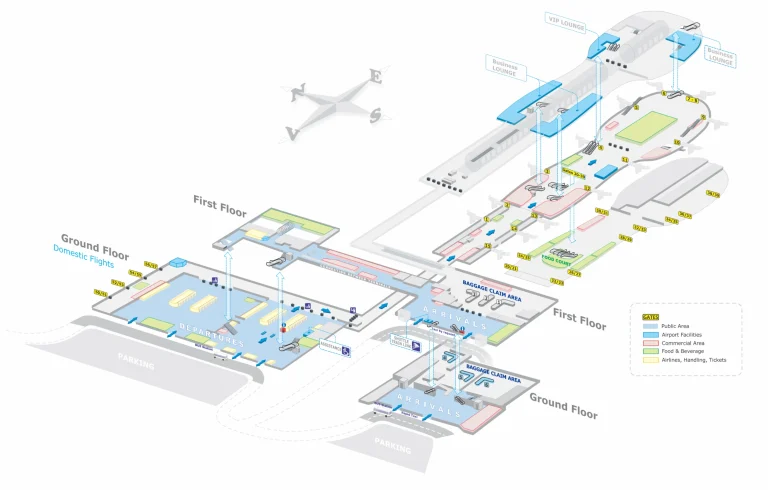 Bucharest Henri Coandă International Airport Map 2019-2026
